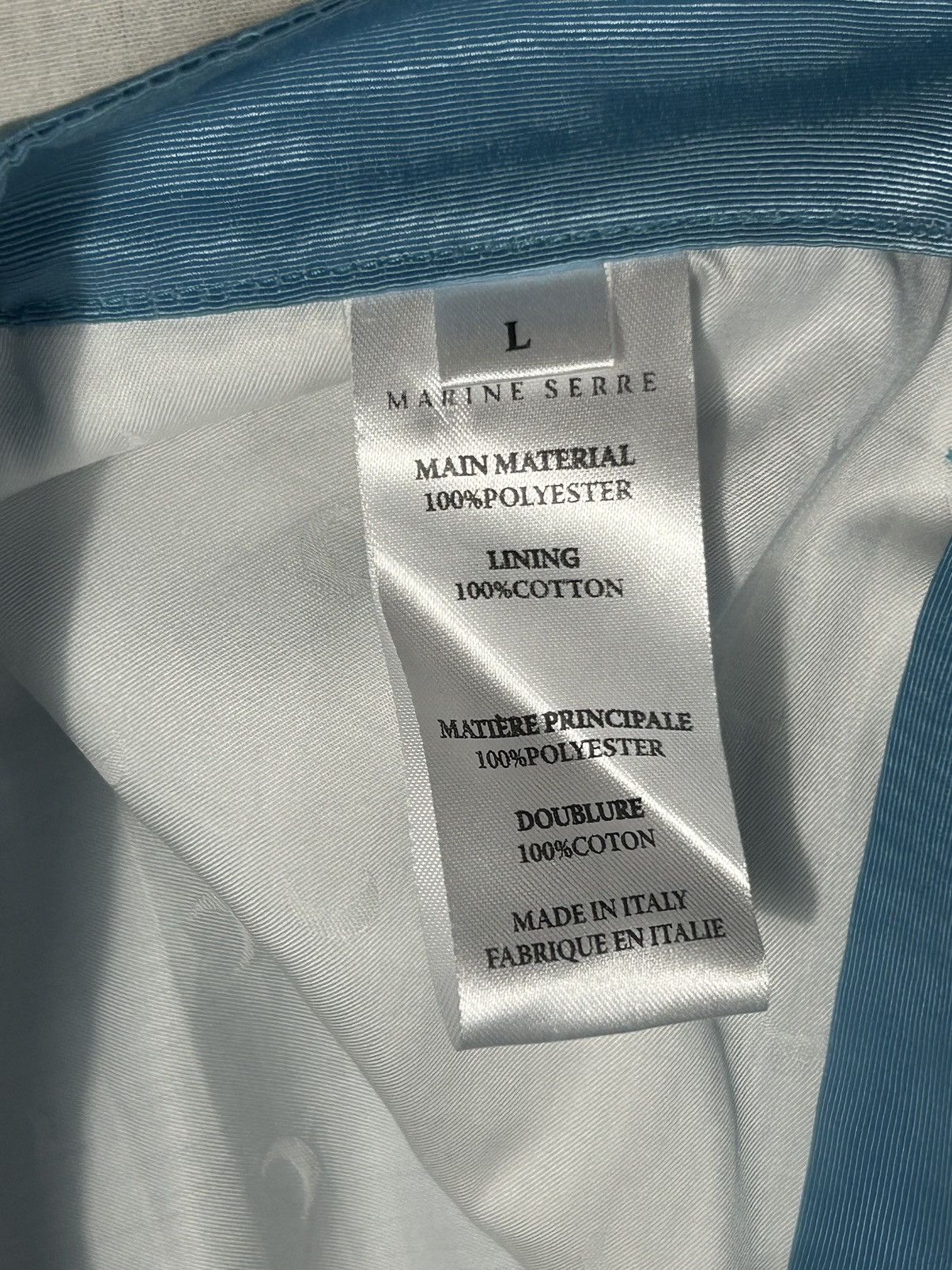Marine Serre MSRP $795 SS18 Moire effect satin trousers Size 29" - 7 Thumbnail