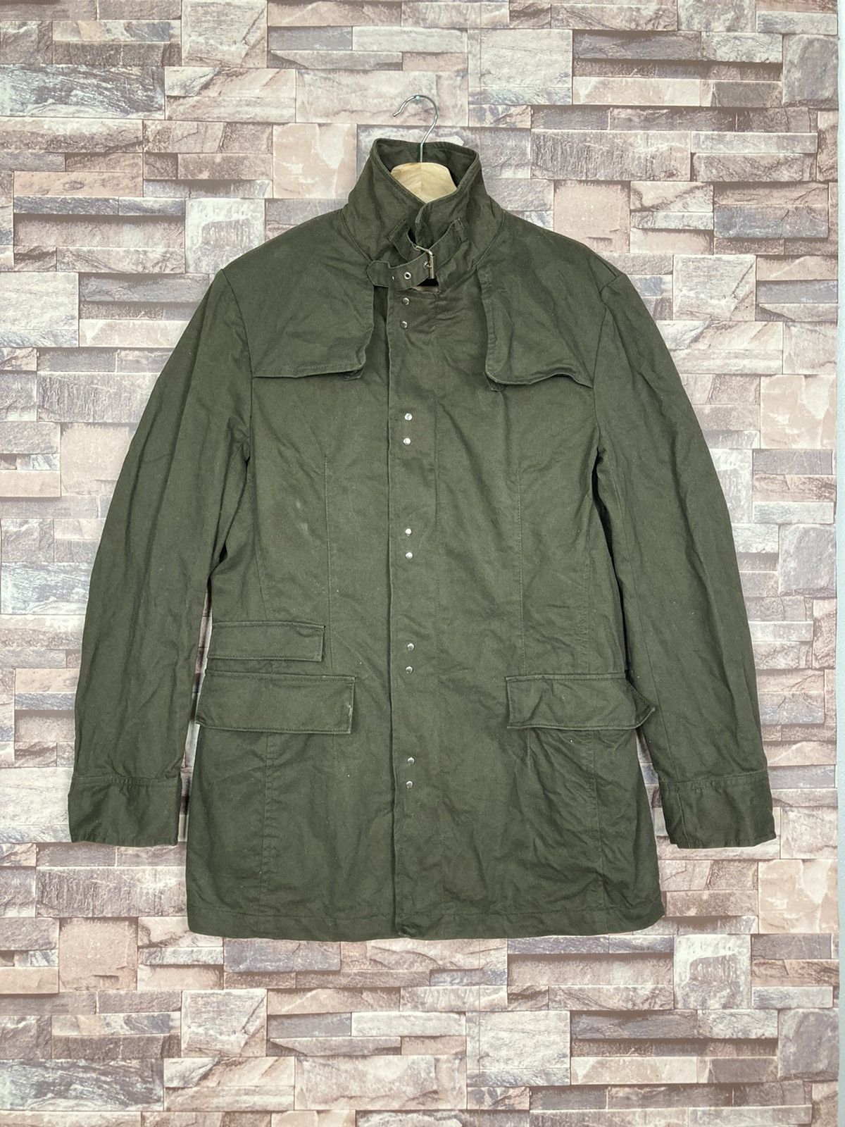 image of Archival Clothing x Moleskine Takeo Kikuchi Jacket 18-3 in Army Green (Size Medium)
