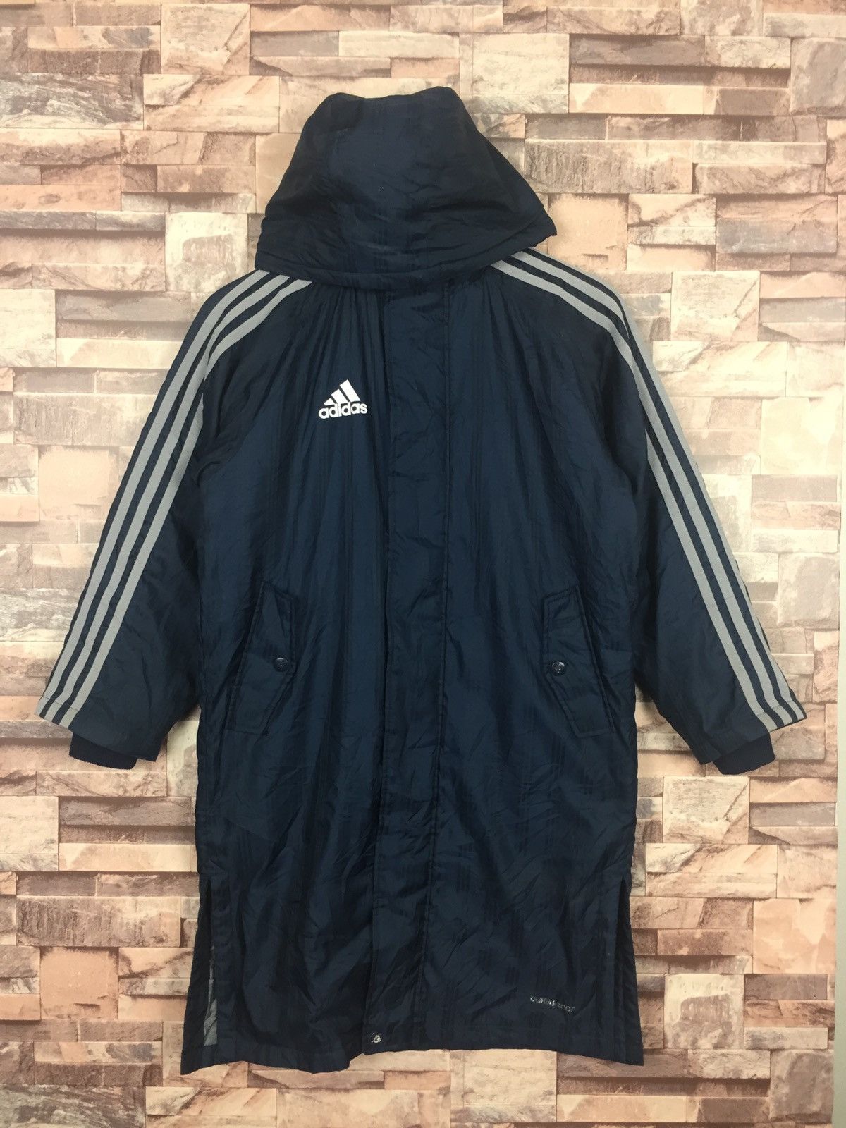 Adidas Vintage 90s adidas Big logo hoodie Raincoat Size US XS / EU 42 / 0 - 1 Thumbnail