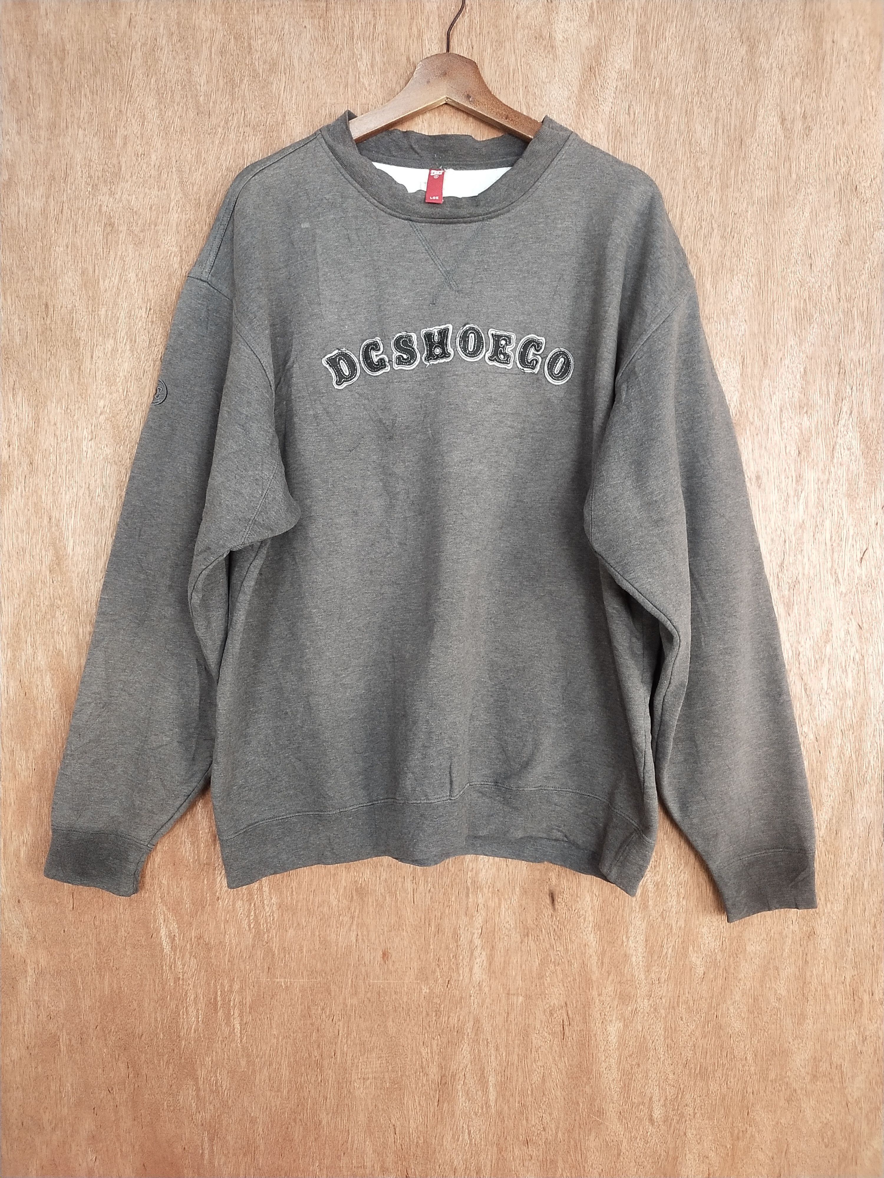 DL DC skate faded Gray sweaters sweatshirt #S232