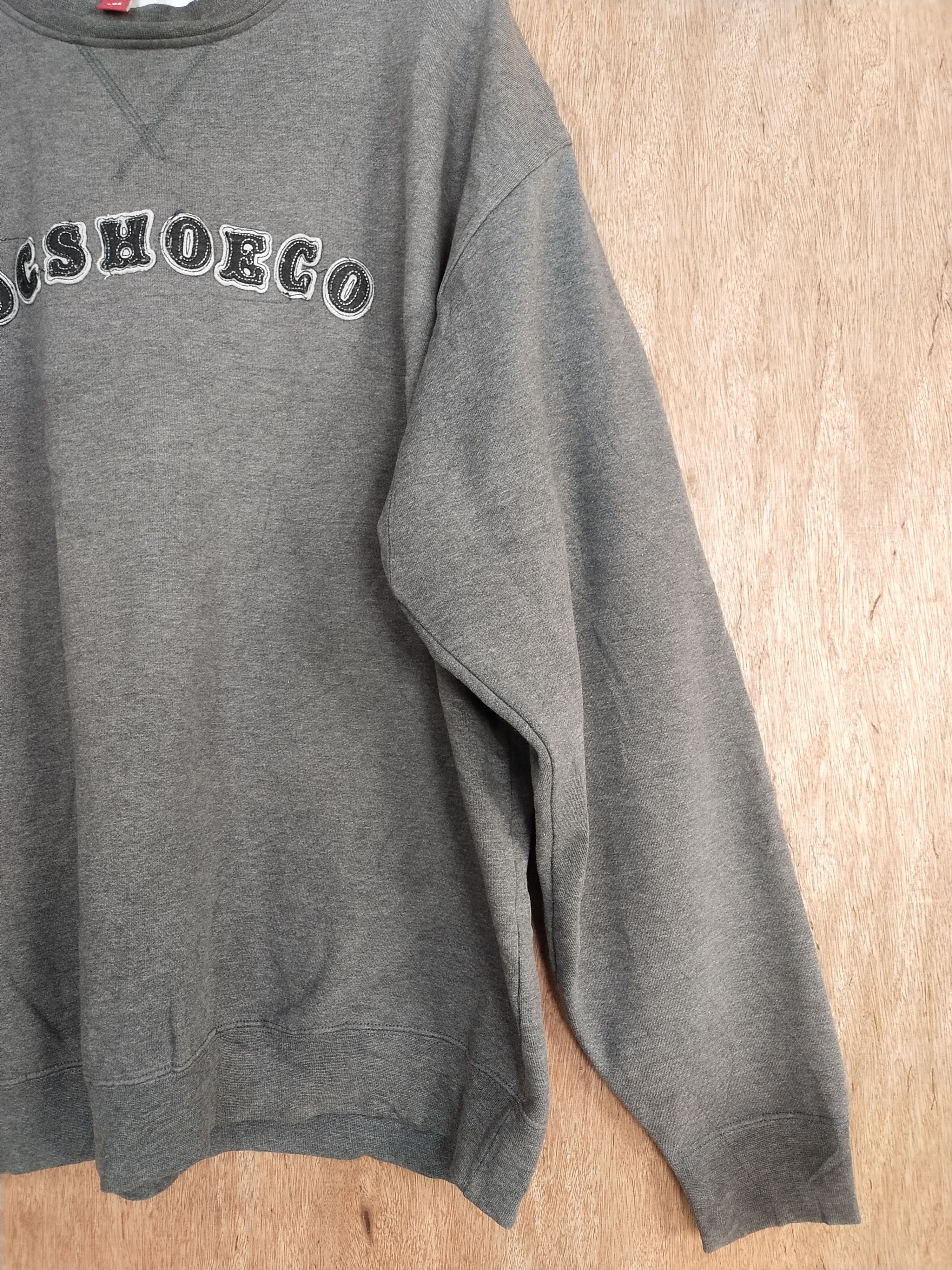 DC DL DC skate faded Gray sweaters sweatshirt #S232 Size US L / EU 52-54 / 3 - 6 Thumbnail