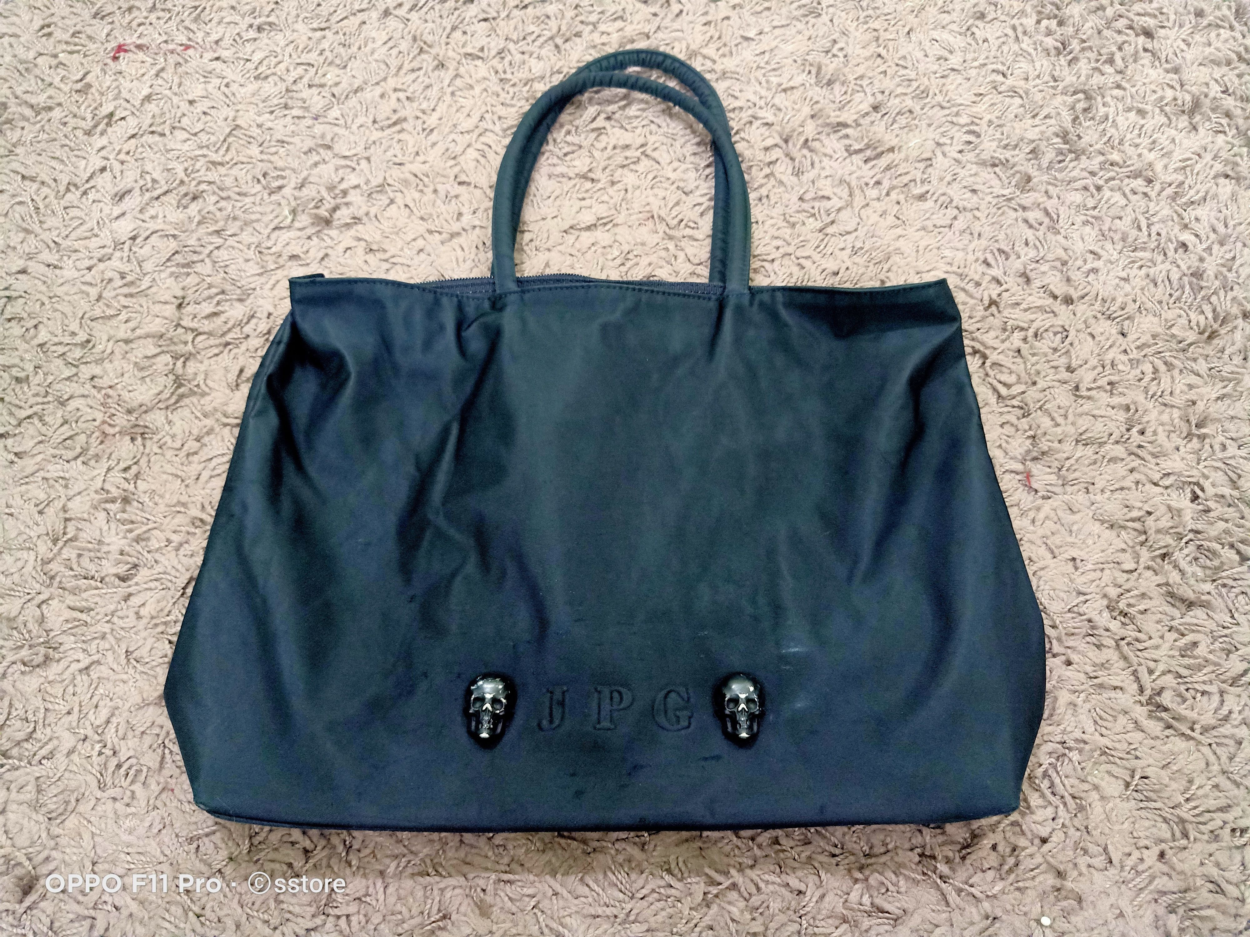 Jean Paul Gaultier Skulls Tote Bag in Black, Men's