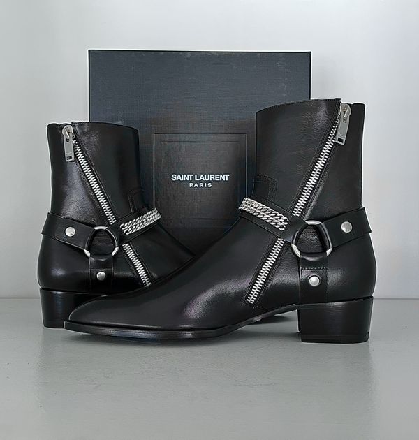 Saint Laurent Paris Saint Laurent Chain Wyatt Harness Boots FW13 - Sz ...