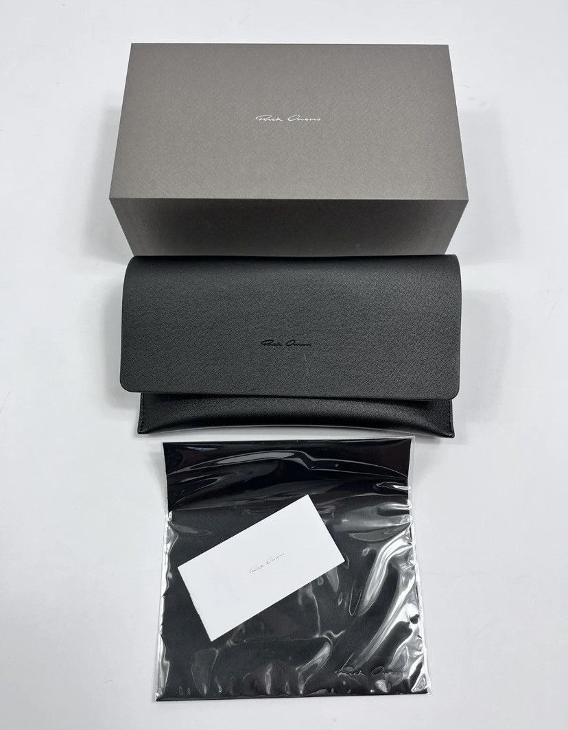 Rick Owens RICK OWENS SS23 EDFU GENE SUNGLASSES BLACK ONE-SIZE Size ONE SIZE - 6 Thumbnail