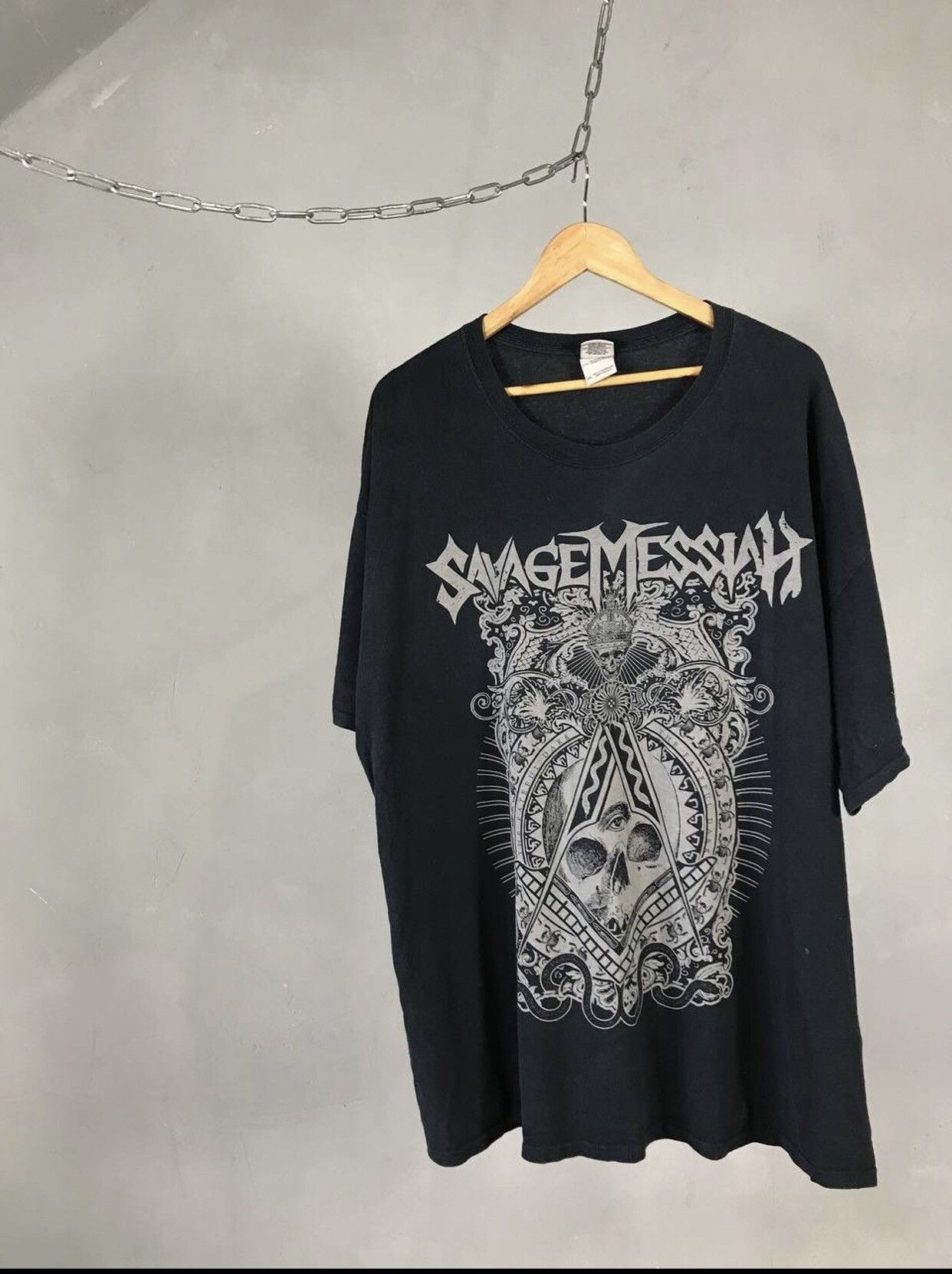 Band Tees Savage Messiah vintage rock skulls tee Size US XXL / EU 58 / 5 - 1 Thumbnail