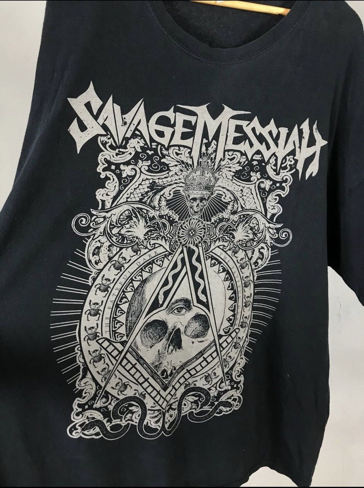 Band Tees Savage Messiah vintage rock skulls tee Size US XXL / EU 58 / 5 - 4 Thumbnail