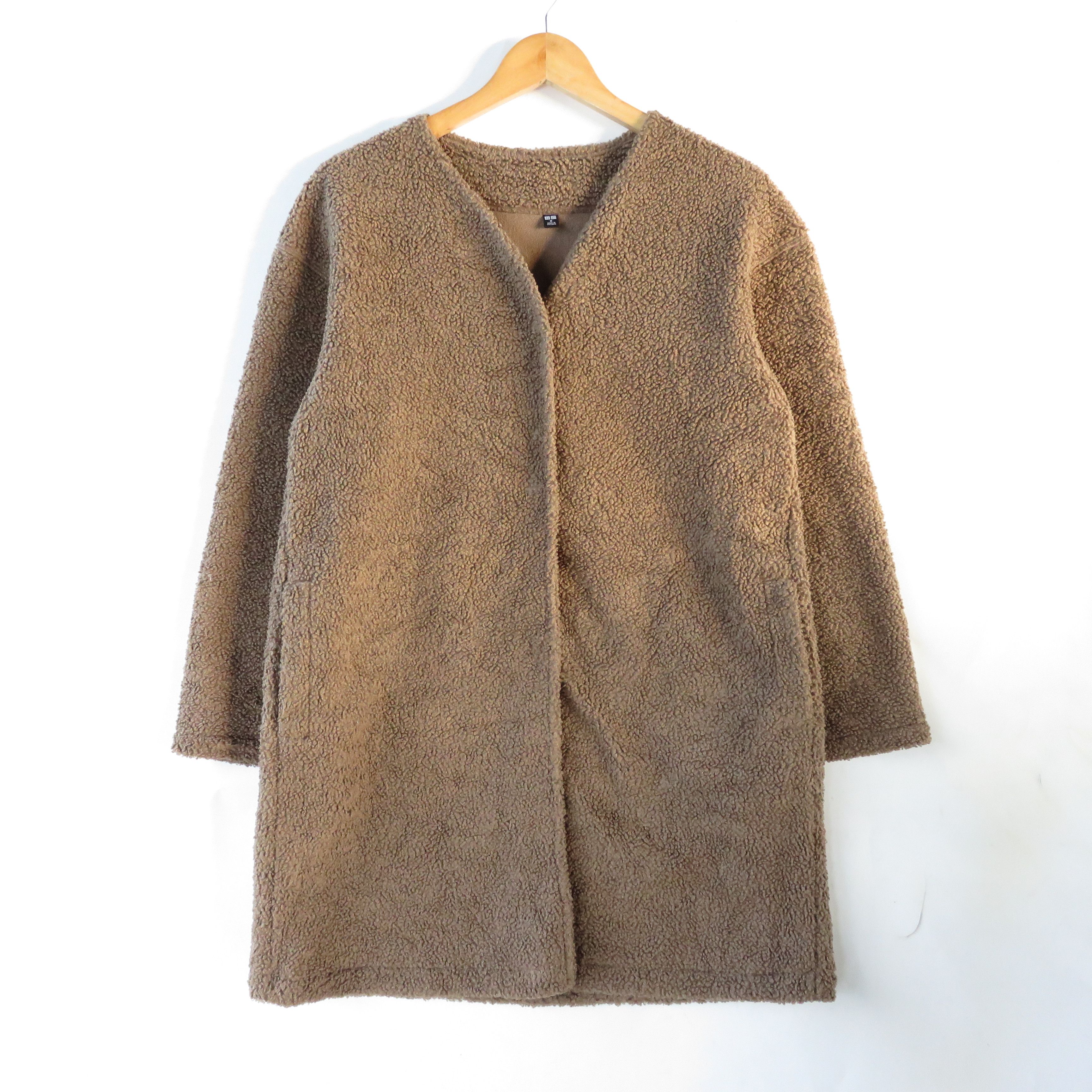 Uniqlo Fleece Sherpa Deep Pile Cardigan Jacket Size US M / EU 48-50 / 2 - 1 Thumbnail