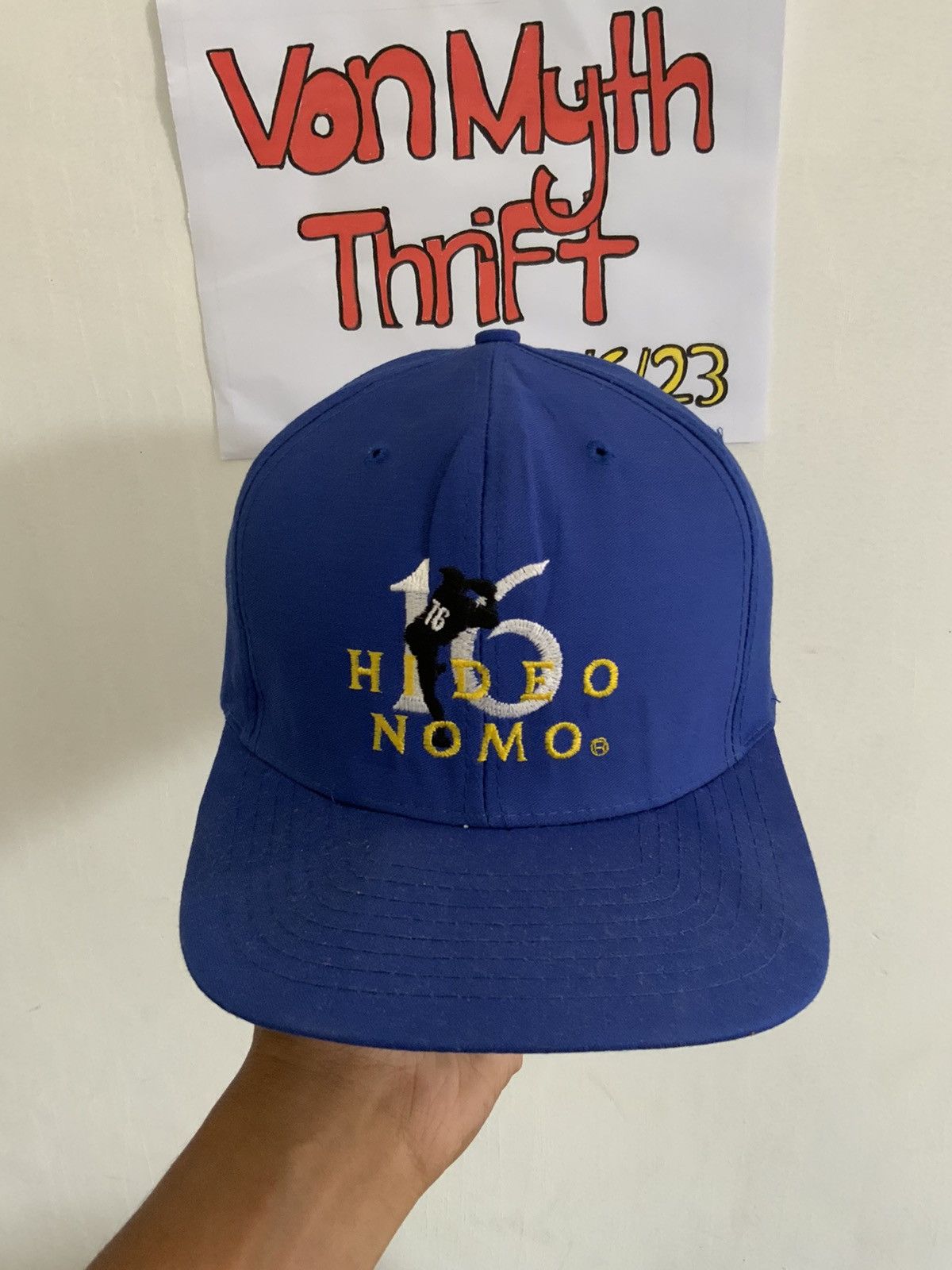MLB Vintage Hideo Nomo MLB Japan Player Hat Size ONE SIZE - 5 Thumbnail