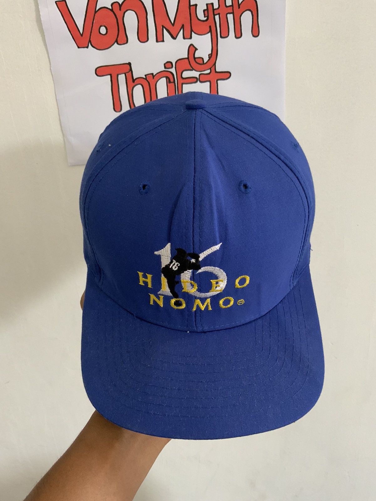 MLB Vintage Hideo Nomo MLB Japan Player Hat Size ONE SIZE - 6 Thumbnail