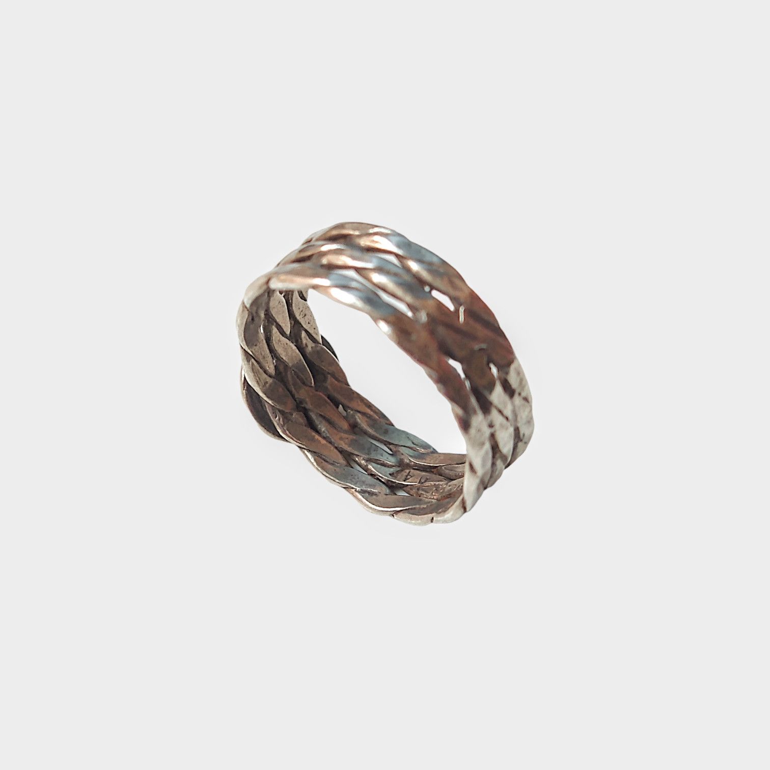 Jewelry × Vintage Sterling Silver Ring Opal Size 7.75 Modern Size ONE SIZE - 7 Thumbnail