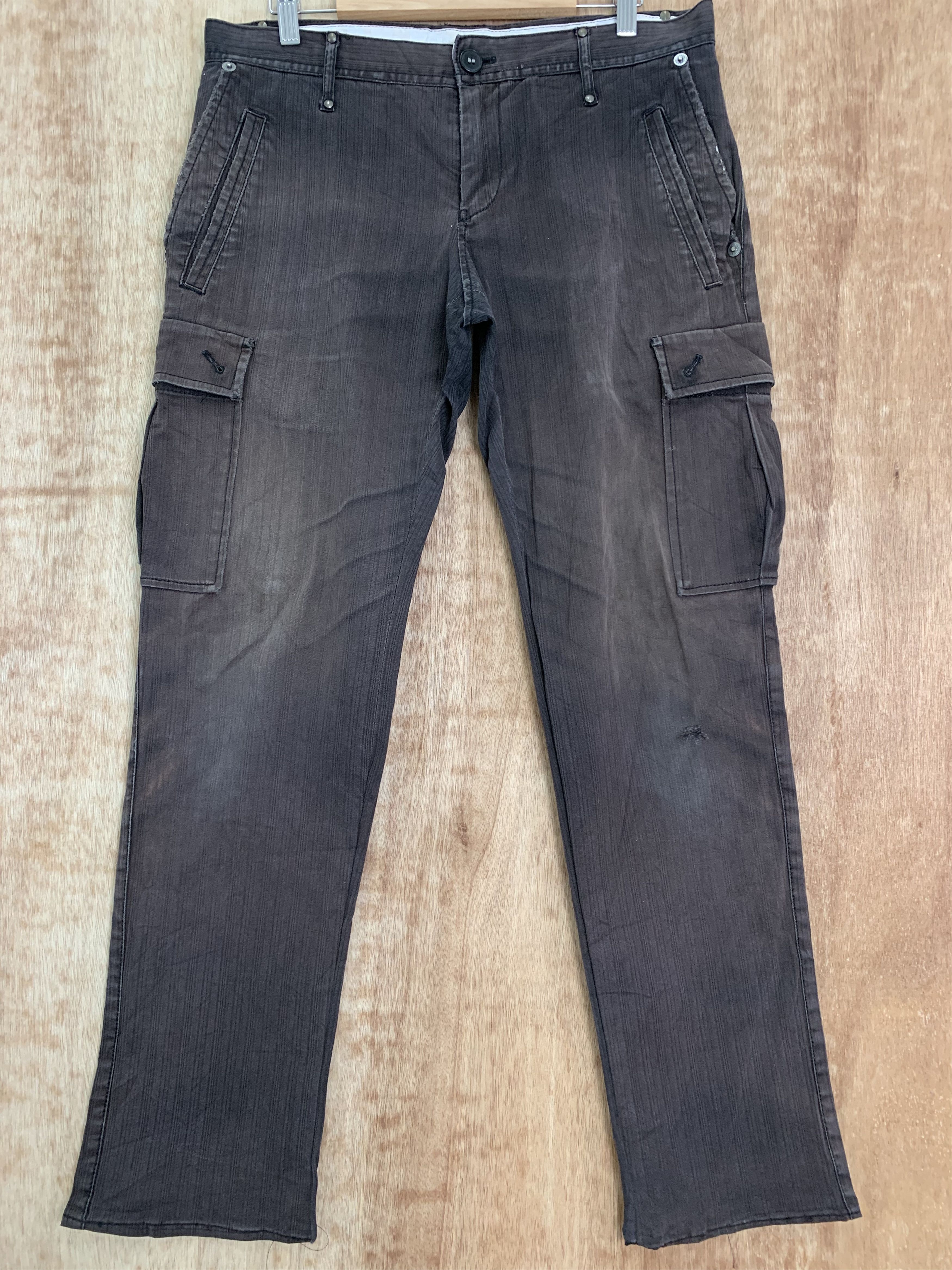 image of Cargo Pants Multipocket Vintage Very Vintage Style in Brown, Men's (Size 32)