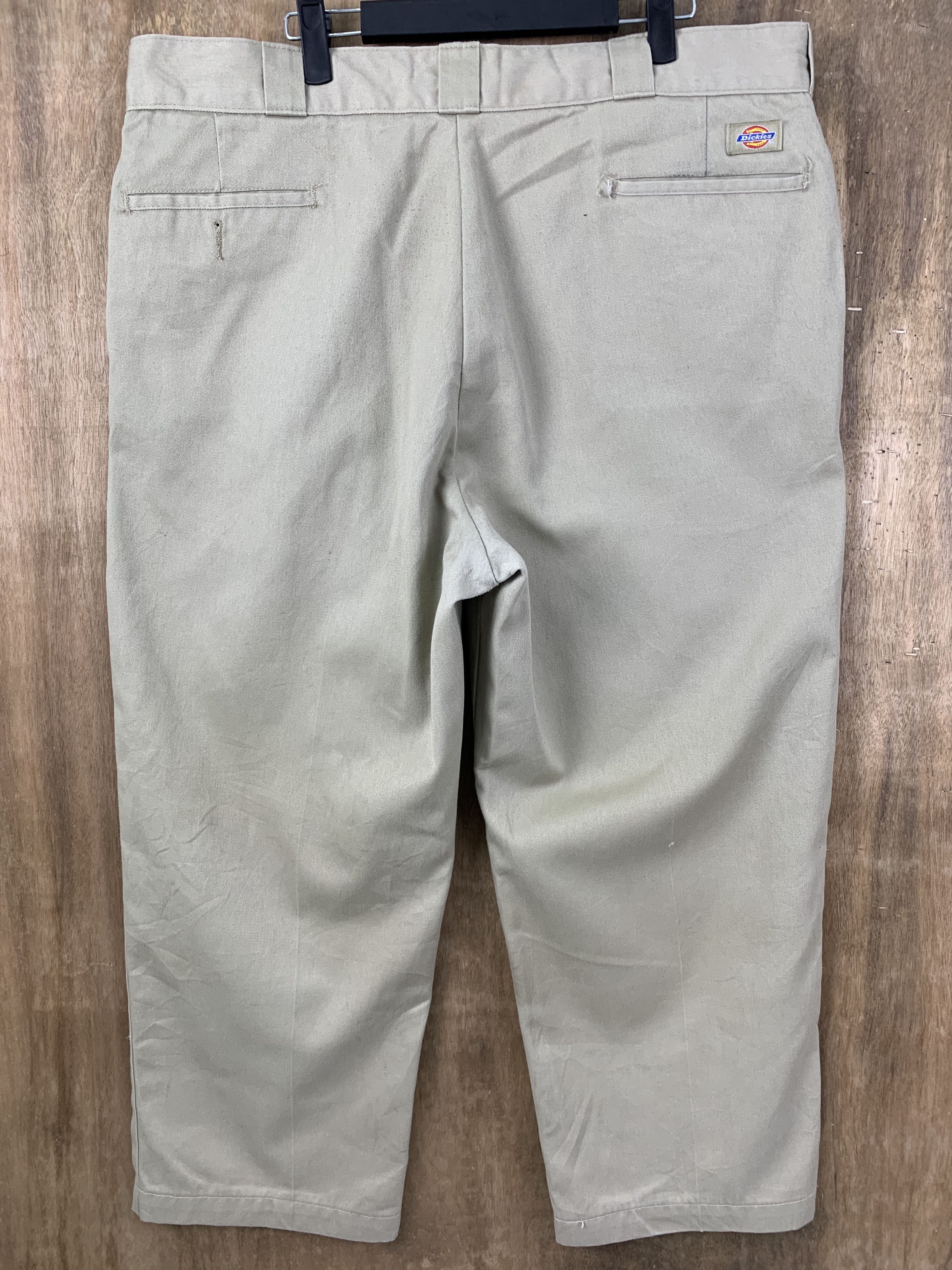 image of Dickies Pants VTG Streetwear ed Big Size 37 in Khaki, Men's
