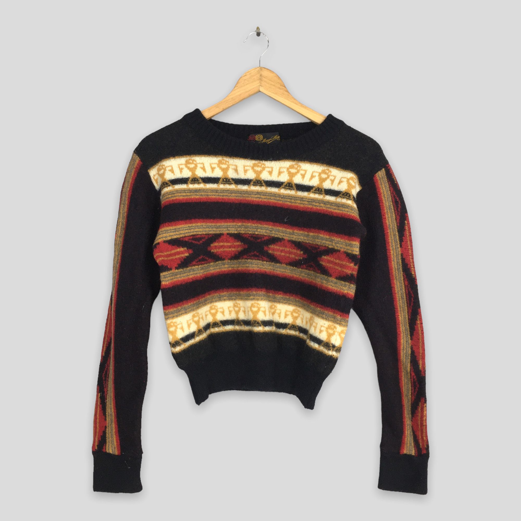 image of Engineered Garments x Needles Nepenthes Hogg Japan Abstract Navajo Women Wool Knitwear Xs