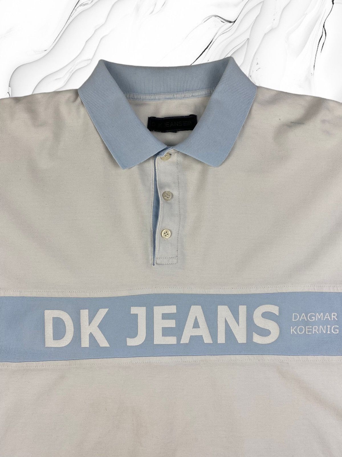 Donna Karan × Vintage Vintage Donna Karan DKNY Hype y2k Polo T Shirt Size US XXL / EU 58 / 5 - 4 Thumbnail