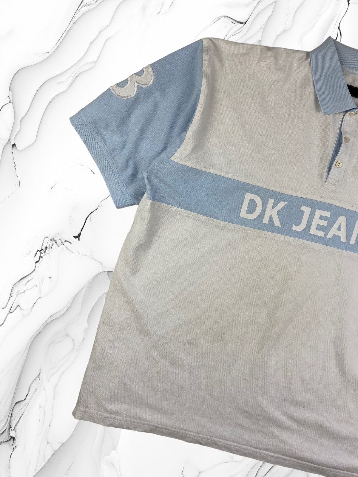 Donna Karan × Vintage Vintage Donna Karan DKNY Hype y2k Polo T Shirt Size US XXL / EU 58 / 5 - 2 Thumbnail