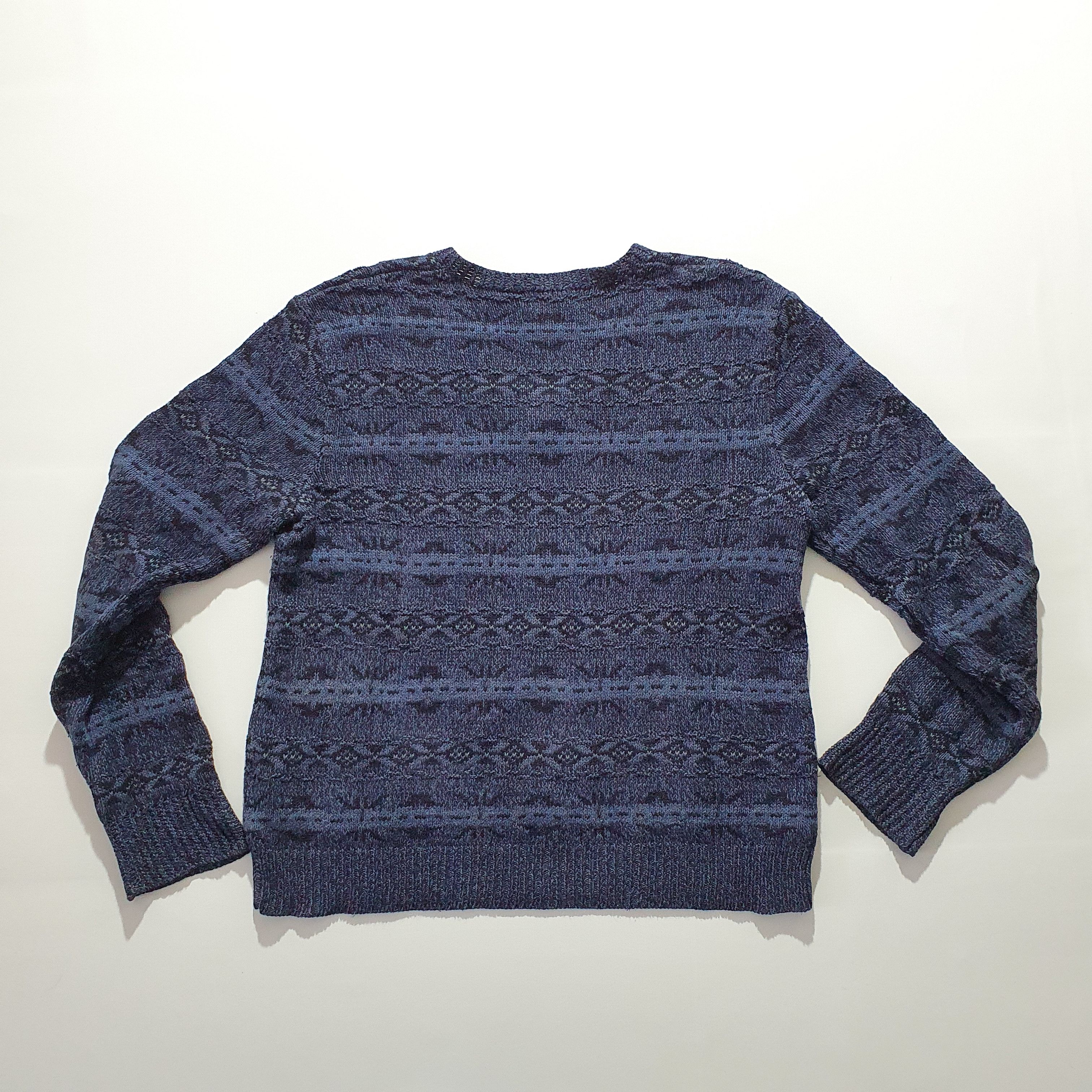 Polo Ralph Lauren Rare Knitwear Wool/Silk Beautifully Shiny Pattern sweater Size US L / EU 52-54 / 3 - 9 Thumbnail