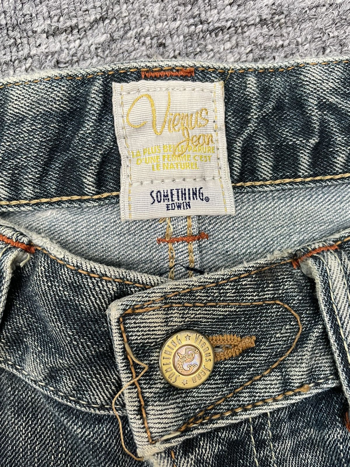 Edwin Vintage Edwin Japan Flare Jeans Harley Davidson Custom Patch Size US 29 - 4 Thumbnail