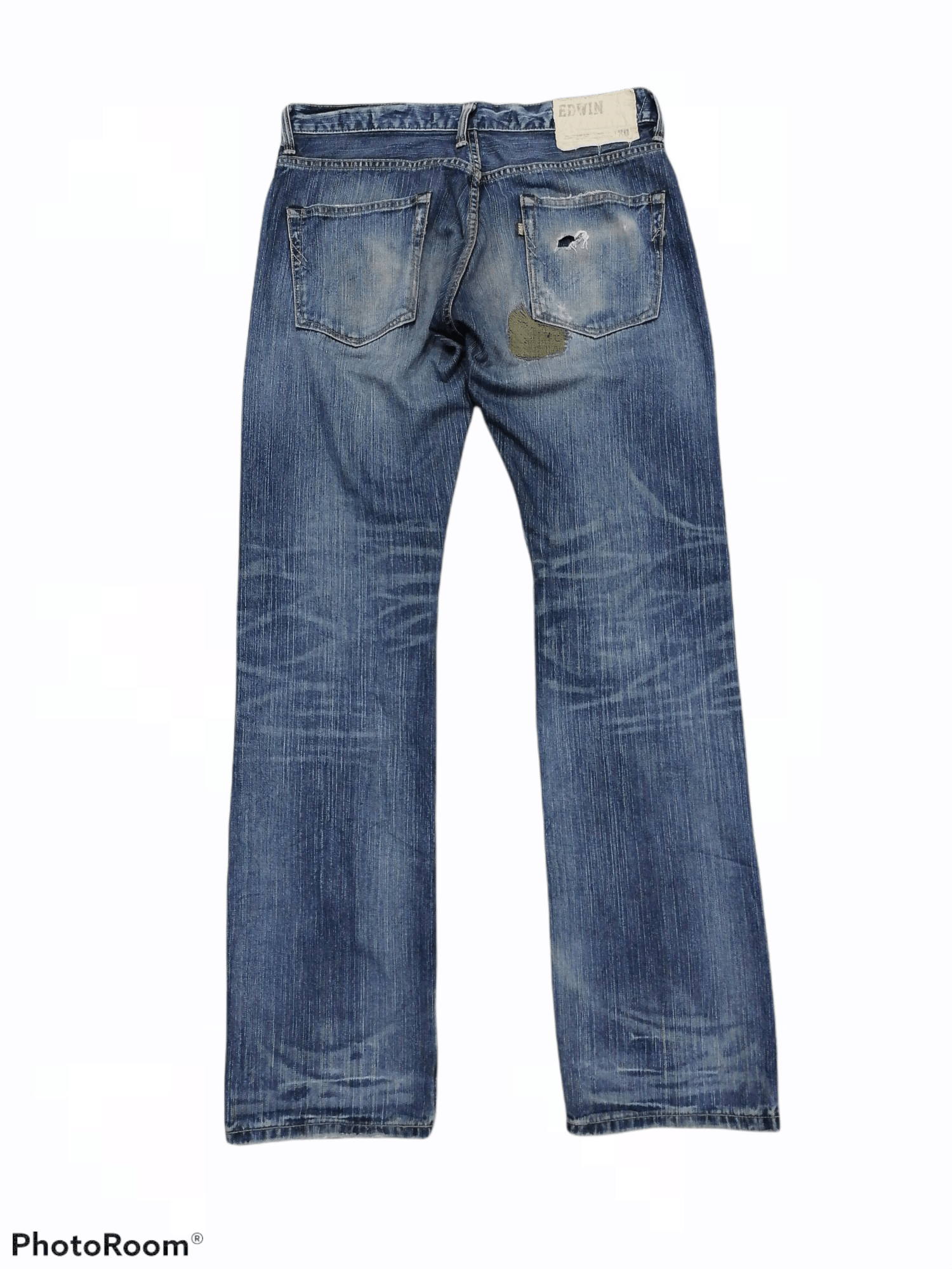 Edwin Sashiko Patch XV Edwin Exclusive Vintage Distressed Denim Size US 32 / EU 48 - 6 Thumbnail