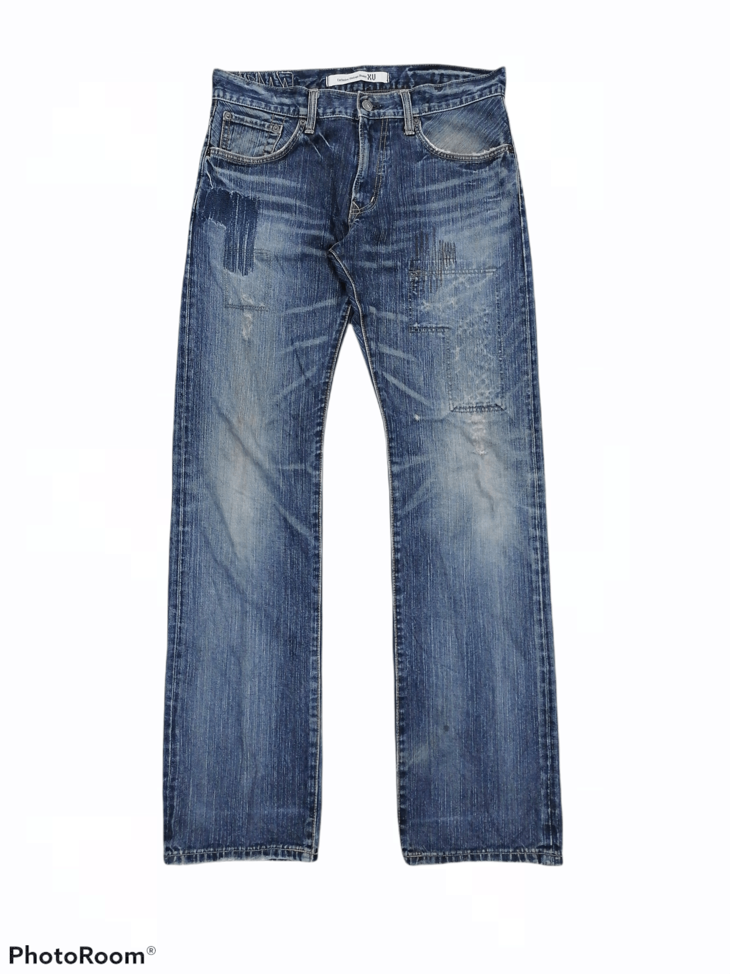 Edwin Sashiko Patch XV Edwin Exclusive Vintage Distressed Denim Size US 32 / EU 48 - 1 Thumbnail