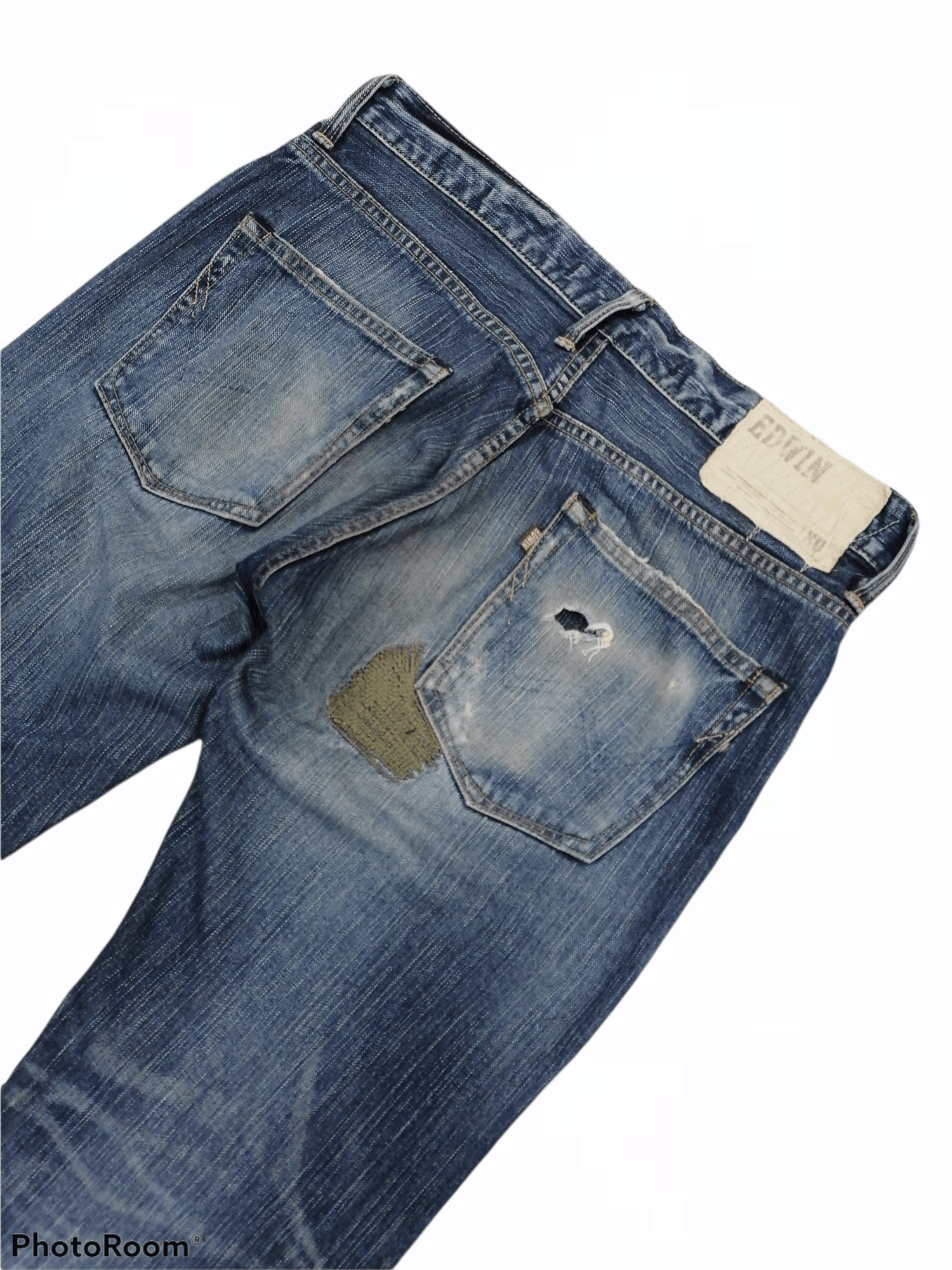 Edwin Sashiko Patch XV Edwin Exclusive Vintage Distressed Denim Size US 32 / EU 48 - 7 Thumbnail