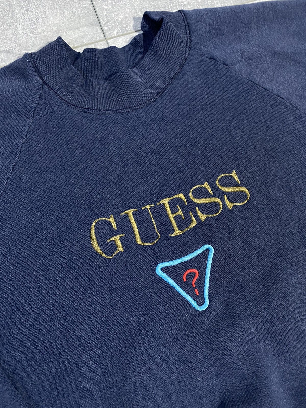 Guess × Vintage Guess Sweatshirt Big Logo Vintage 90s Size US S / EU 44-46 / 1 - 3 Thumbnail