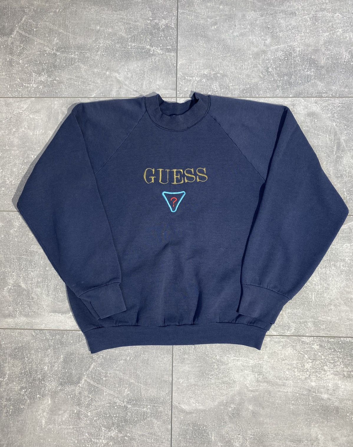 Guess × Vintage Guess Sweatshirt Big Logo Vintage 90s Size US S / EU 44-46 / 1 - 1 Thumbnail