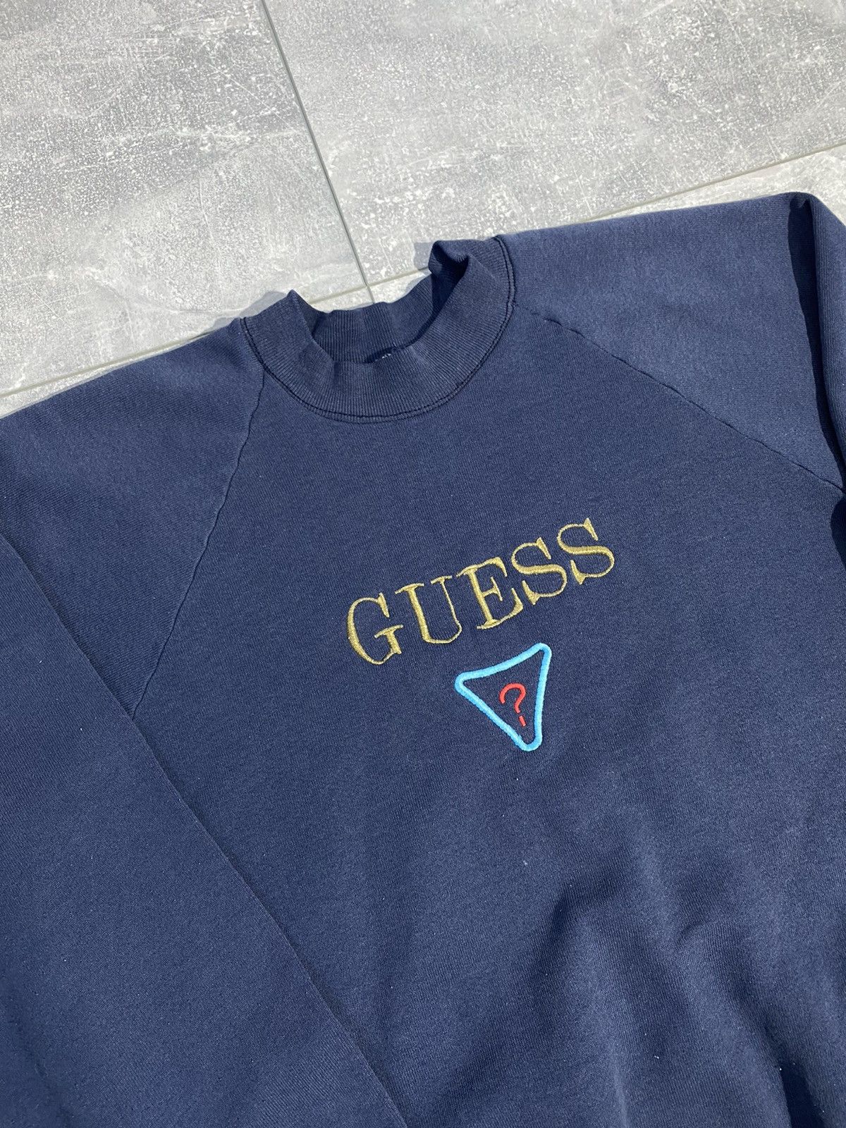 Guess × Vintage Guess Sweatshirt Big Logo Vintage 90s Size US S / EU 44-46 / 1 - 2 Thumbnail