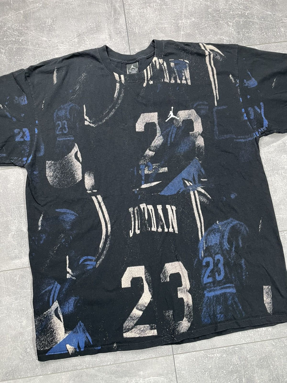 Jordan Brand × Nike × Vintage Nike Air Jordan Vintage T-shirt Rare Size US XXL / EU 58 / 5 - 2 Thumbnail