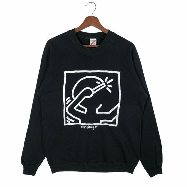 Vintage 1988 Keith Haring Sweatshirt American Street Art Street Size US L / EU 52-54 / 3 - 1 Preview