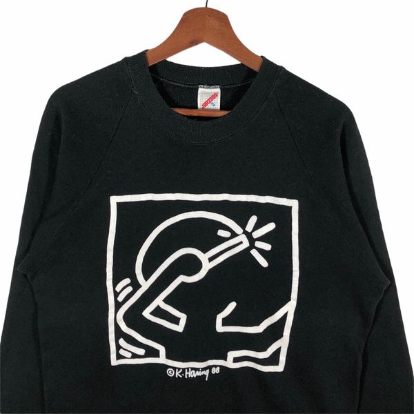 Vintage 1988 Keith Haring Sweatshirt American Street Art Street Size US L / EU 52-54 / 3 - 2 Preview