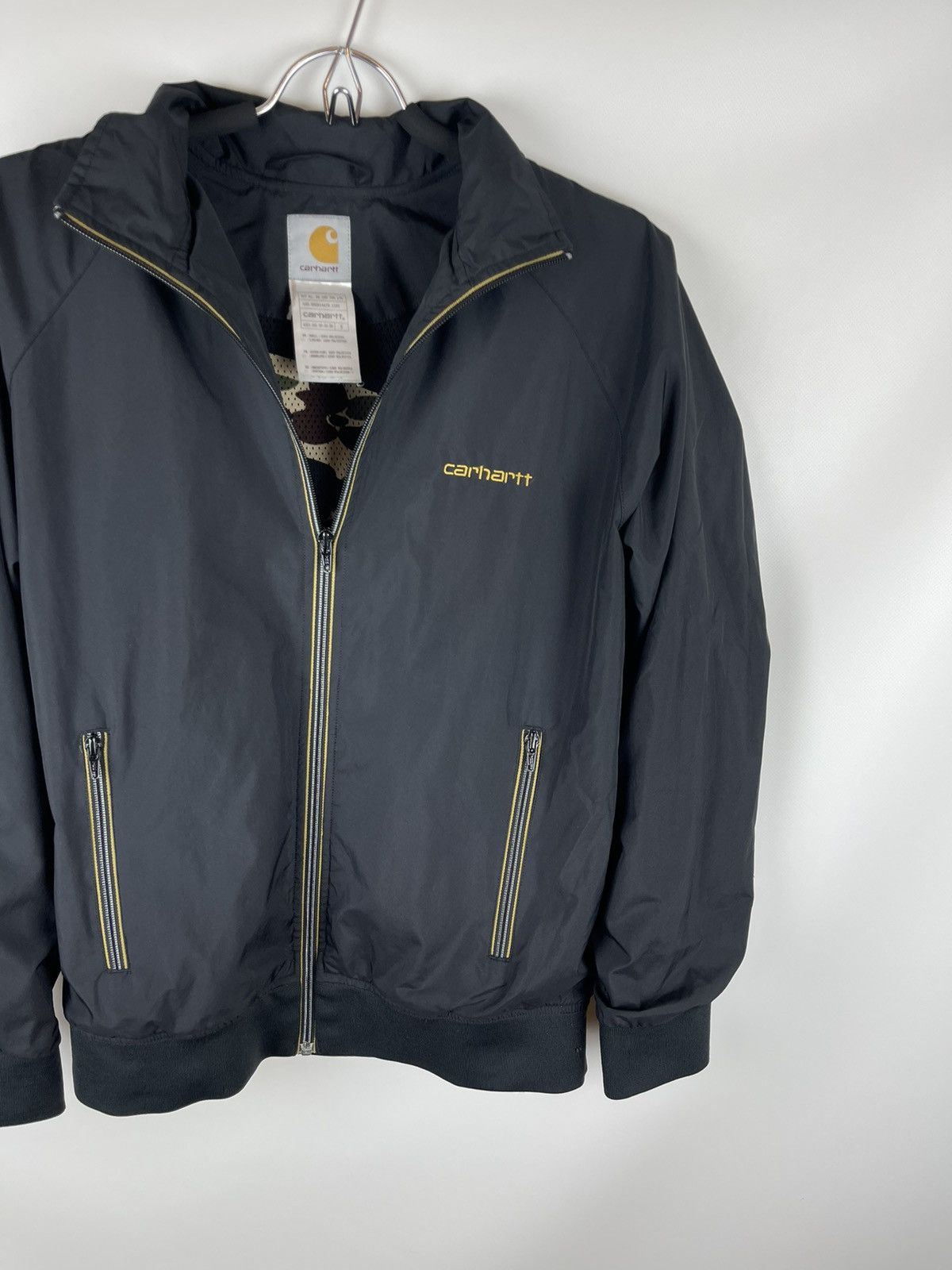 Carhartt vintage black logo camouflage lining jacket