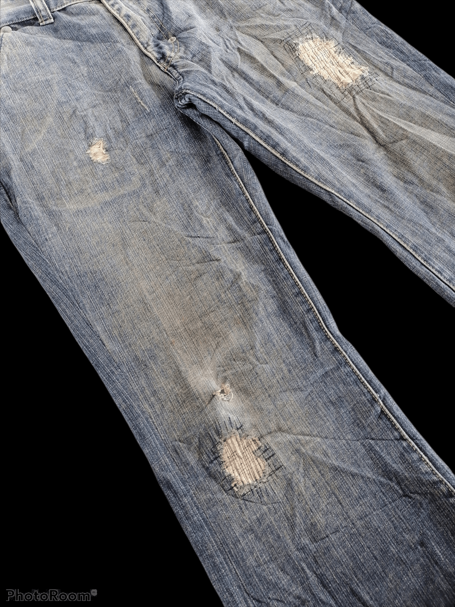 Japanese Brand Japan Brand Rush Hour Bootcut Distressed Denim Pants Size US 29 - 3 Thumbnail