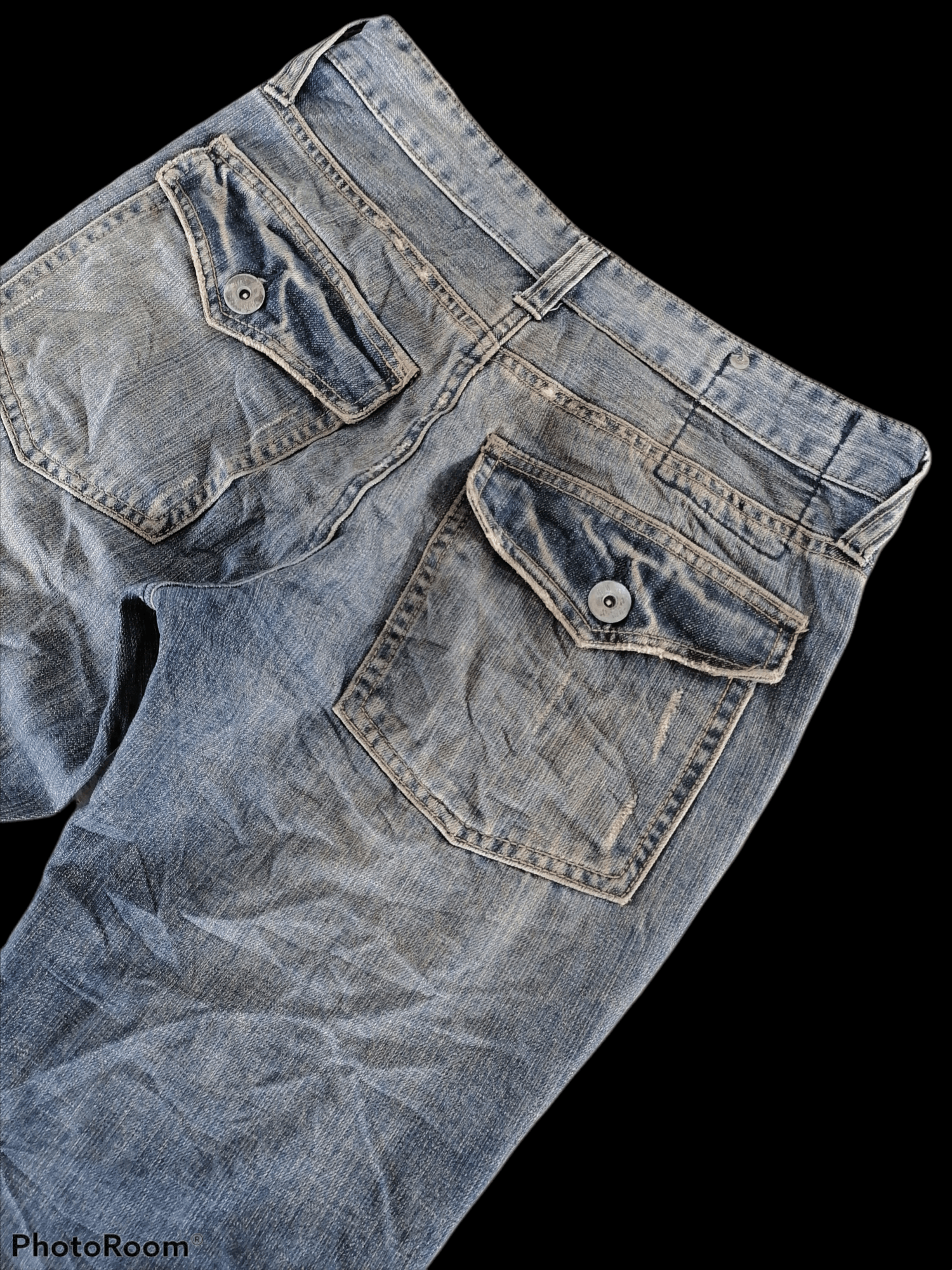 Japanese Brand Japan Brand Rush Hour Bootcut Distressed Denim Pants Size US 29 - 7 Thumbnail