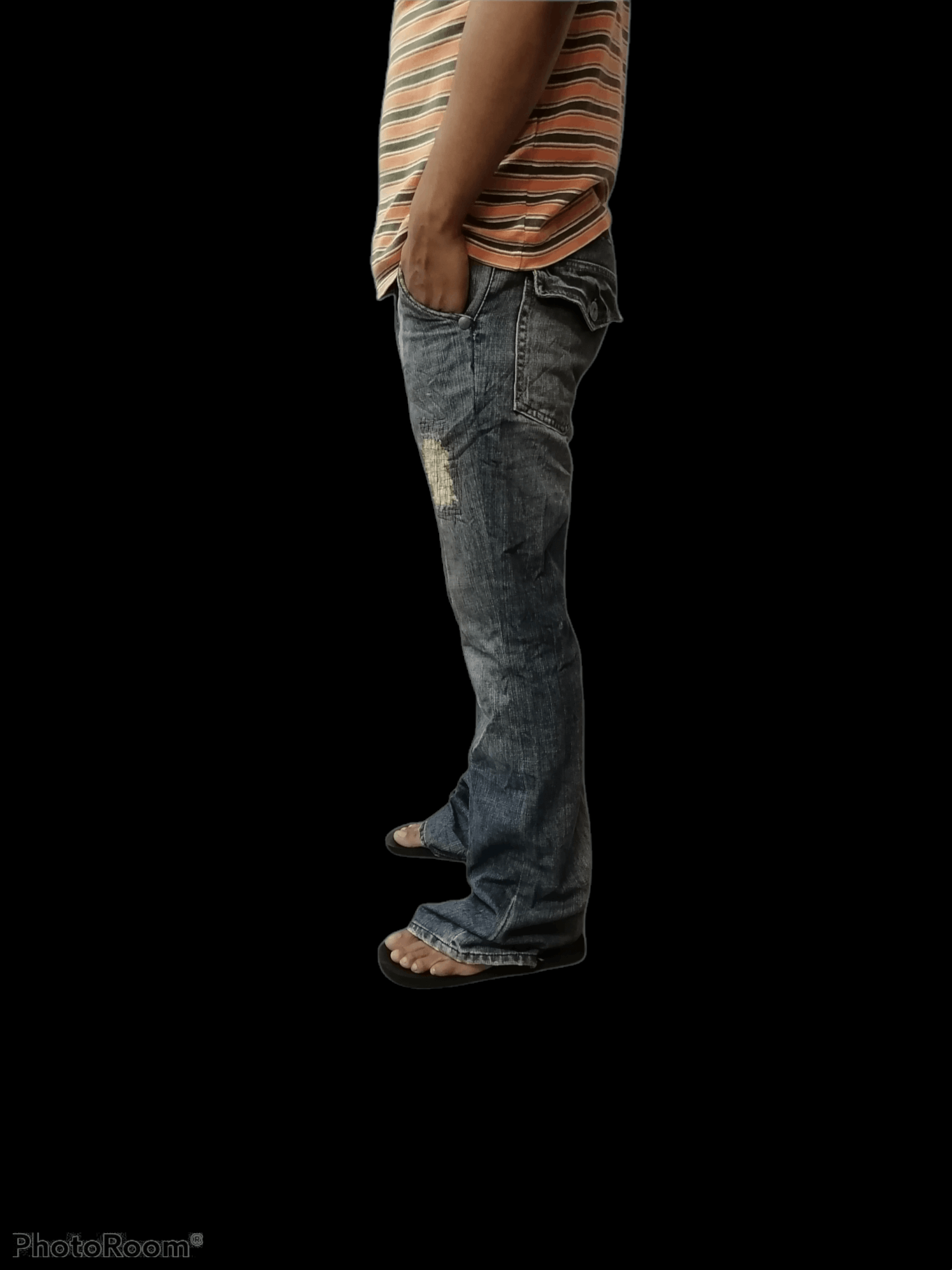 Japanese Brand Japan Brand Rush Hour Bootcut Distressed Denim Pants Size US 29 - 13 Thumbnail