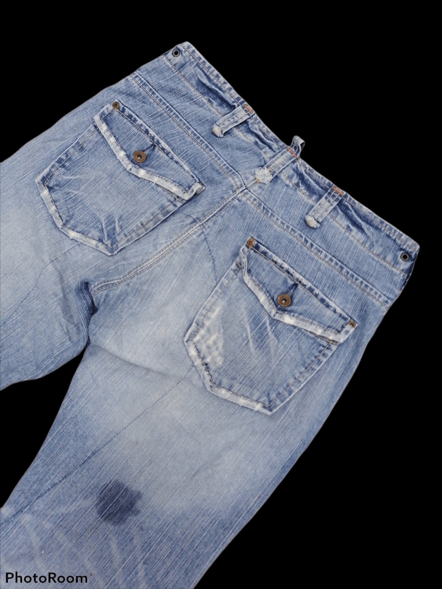 Edwin Distressed Blue XV Edwin Exclusive Vintage Denim Bushpants Size US 31 - 5 Thumbnail