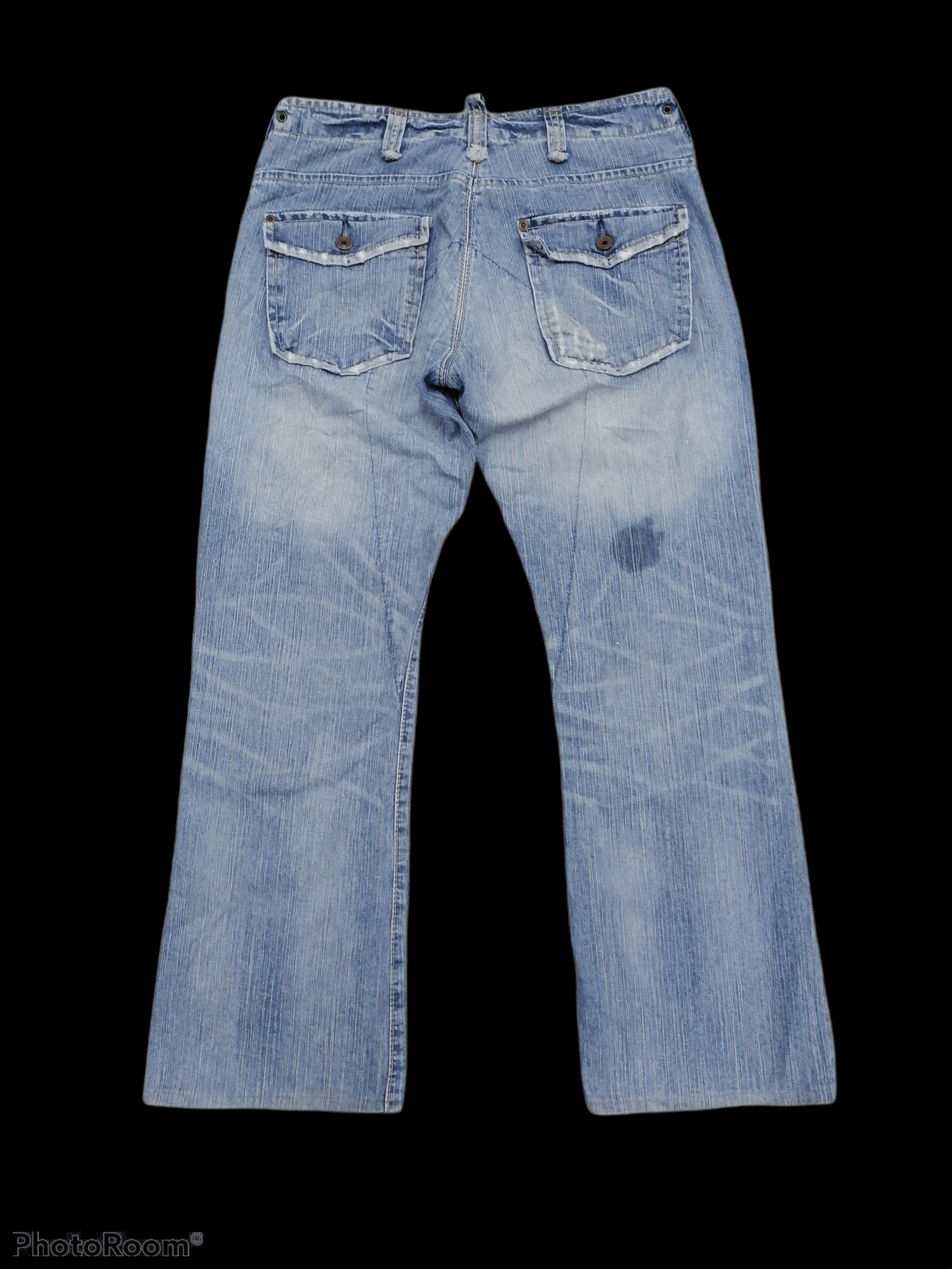 Edwin Distressed Blue XV Edwin Exclusive Vintage Denim Bushpants Size US 31 - 4 Thumbnail