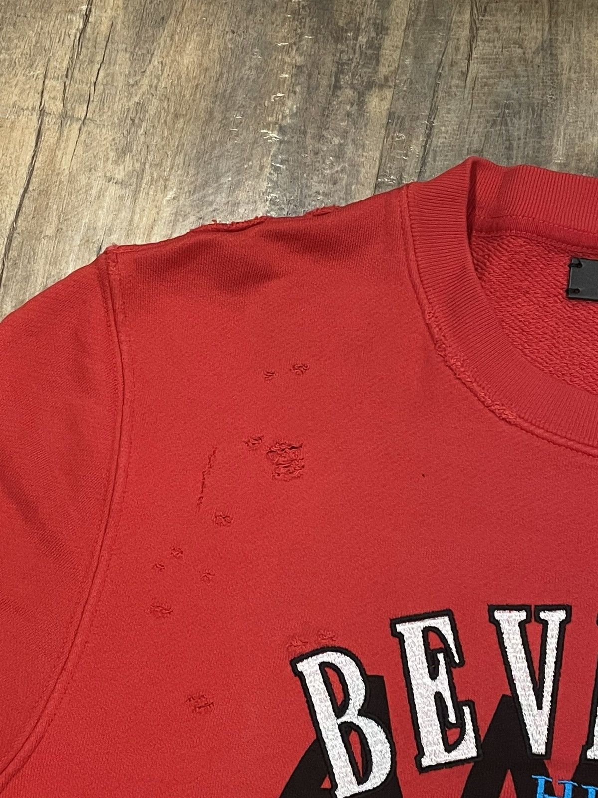 Amiri RARE Amiri Beverly Hills Shotgun Red Crewneck Sweatshirt Size US S / EU 44-46 / 1 - 5 Thumbnail