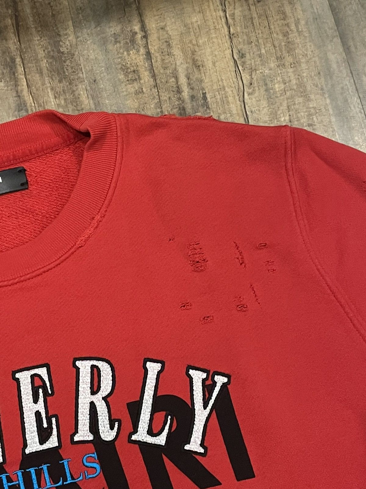 Amiri RARE Amiri Beverly Hills Shotgun Red Crewneck Sweatshirt Size US S / EU 44-46 / 1 - 4 Thumbnail