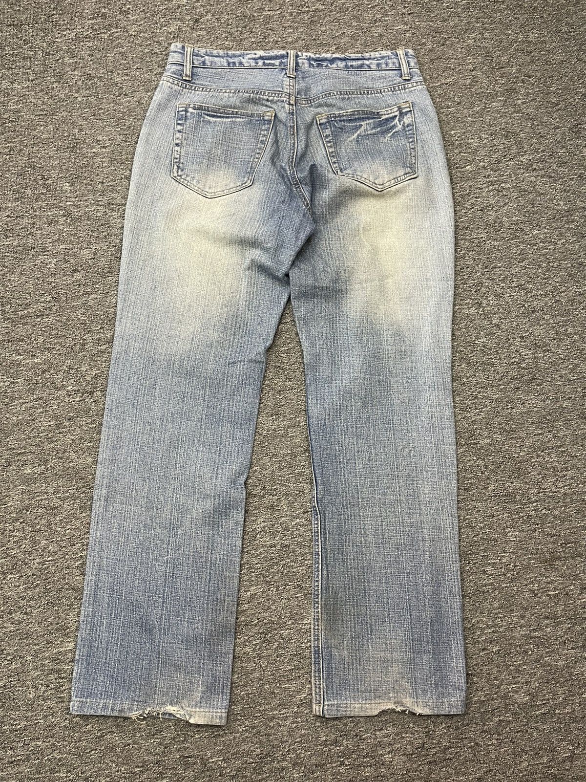 Japanese Brand Vintage Koi Fish Embroidery Jeans Sukajan Karakuri Tamashi Size US 32 / EU 48 - 2 Thumbnail