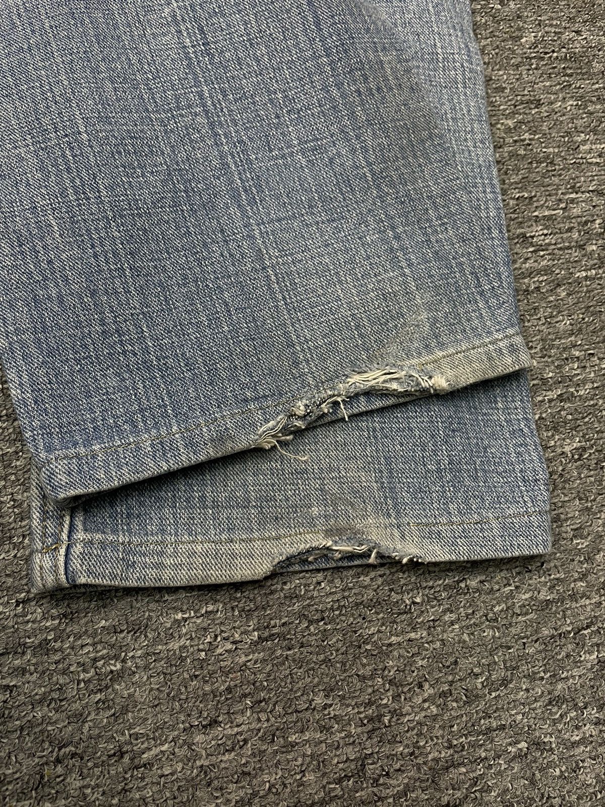 Japanese Brand Vintage Koi Fish Embroidery Jeans Sukajan Karakuri Tamashi Size US 32 / EU 48 - 8 Thumbnail