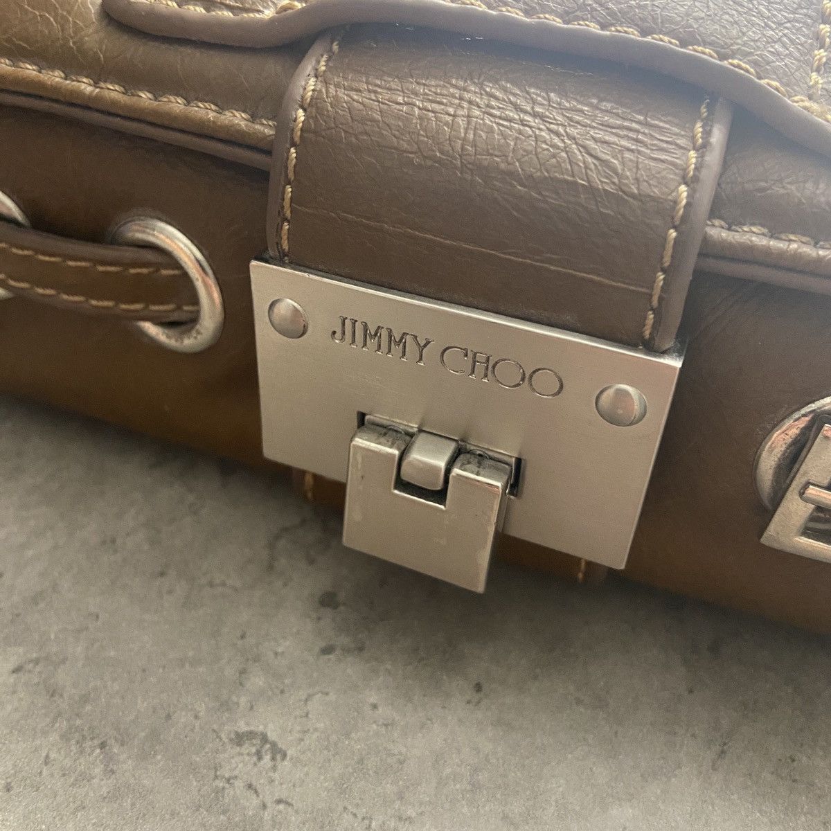 Jimmy Choo Jimmy Choo Tulita Leather Clutch Size ONE SIZE - 8 Thumbnail