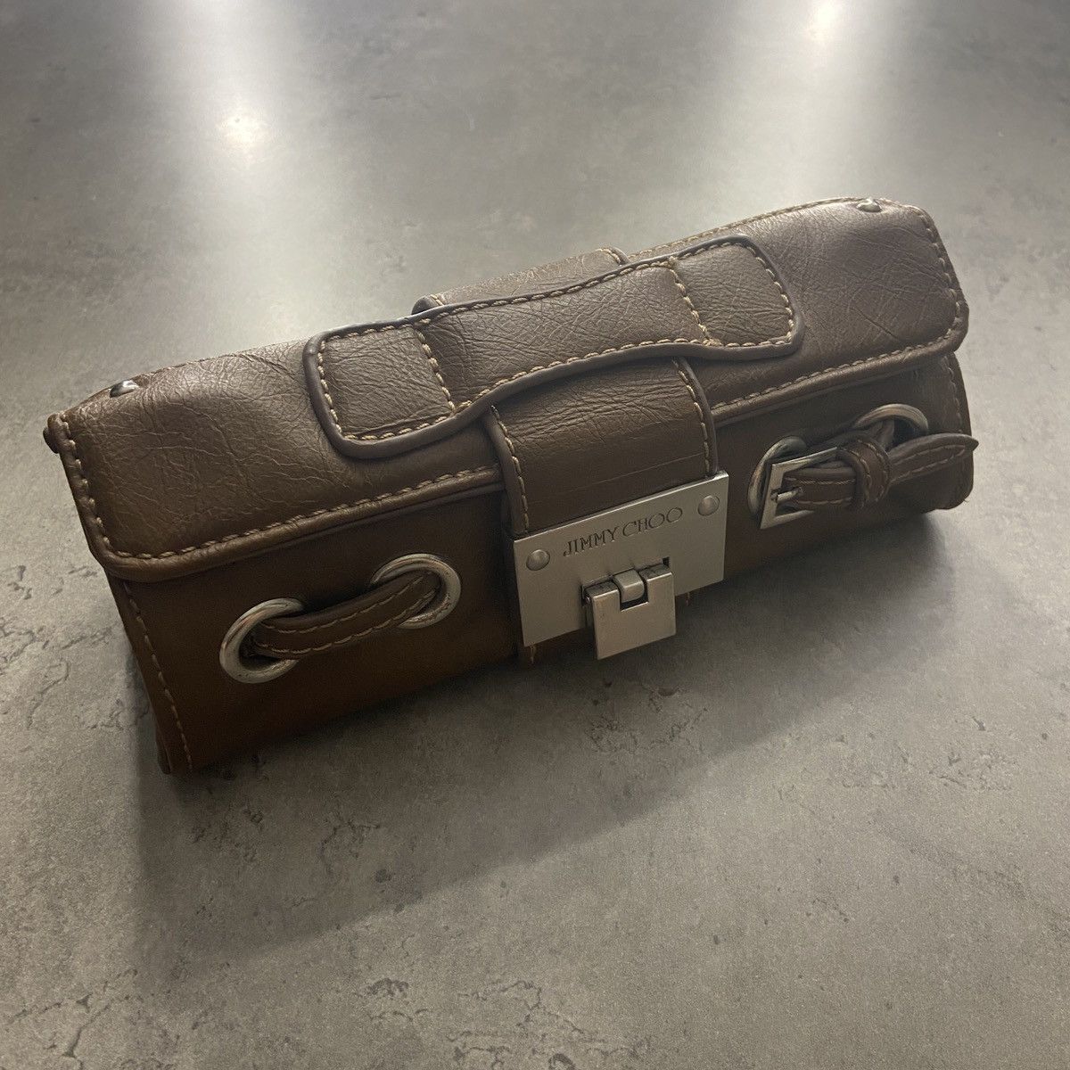 Jimmy Choo Jimmy Choo Tulita Leather Clutch Size ONE SIZE - 2 Thumbnail