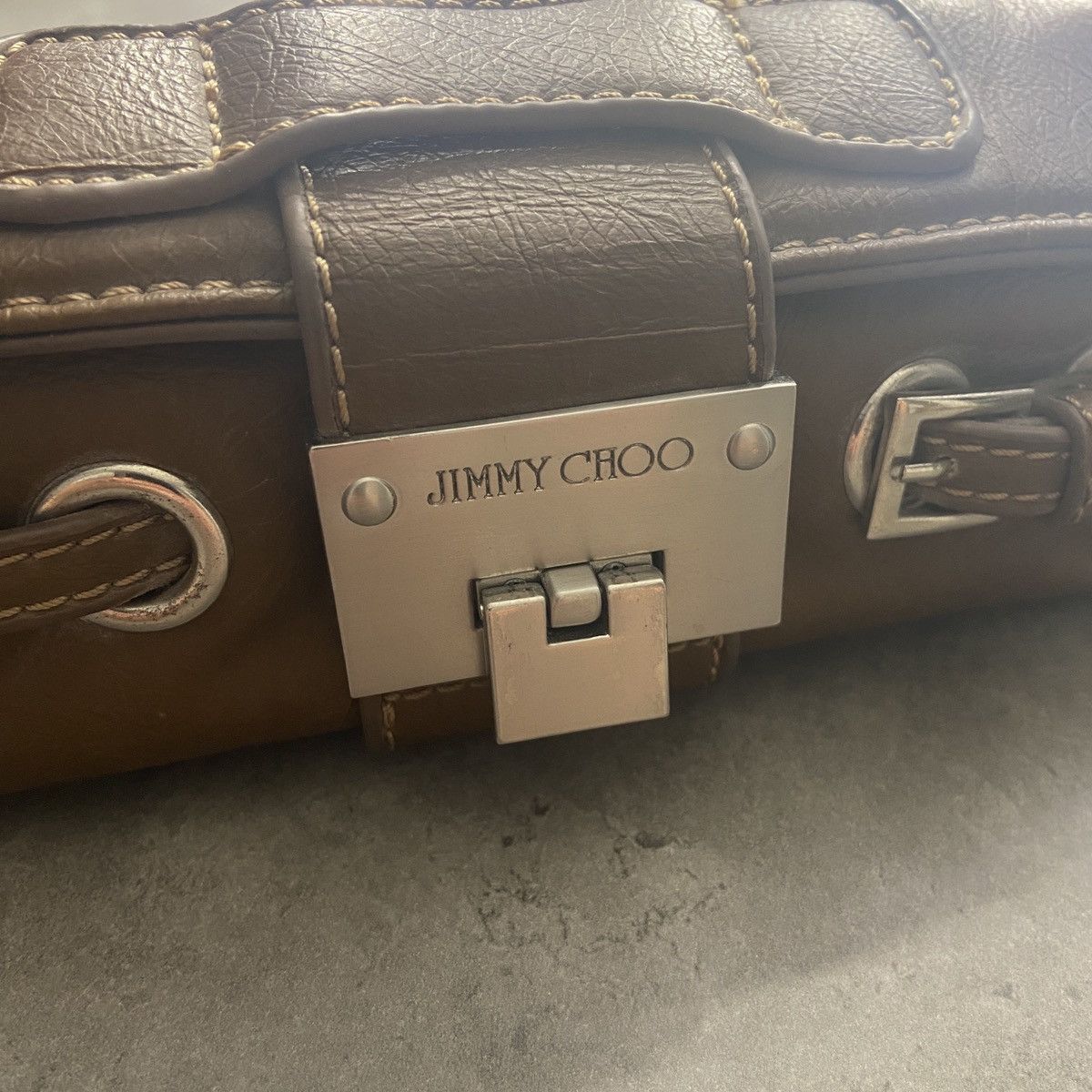 Jimmy Choo Jimmy Choo Tulita Leather Clutch Size ONE SIZE - 3 Thumbnail