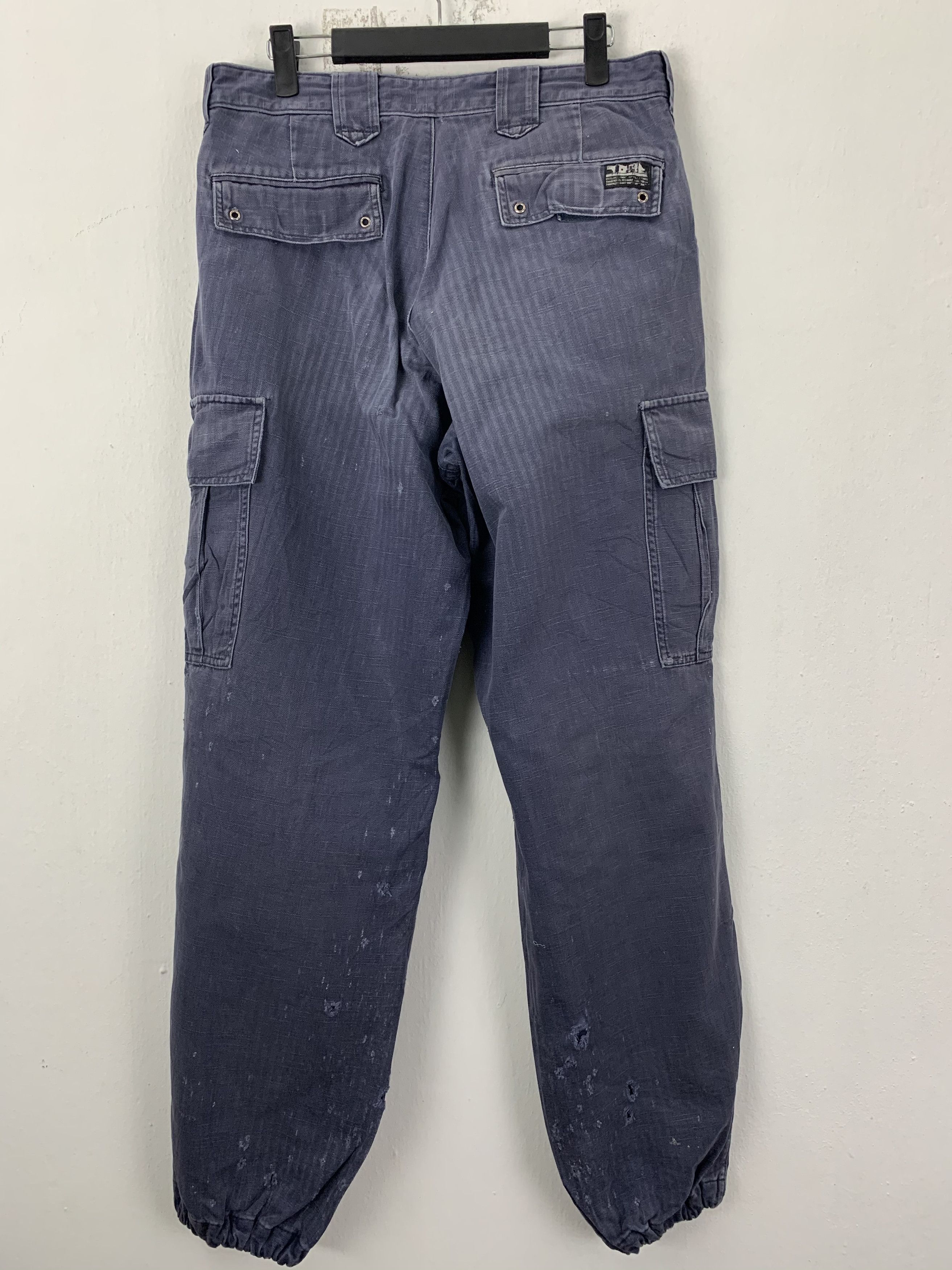 Japanese Brand Japan stripe TORA tactical cargo multipocket utility pants Size US 32 / EU 48 - 10 Thumbnail
