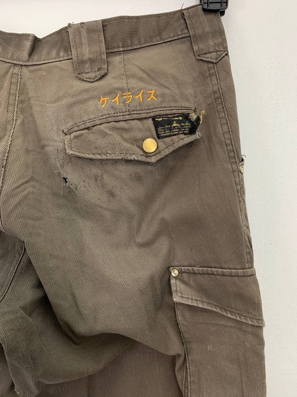 Japanese Brand Cargo Pants Distressed Design #195 Size US 31 - 14 Thumbnail