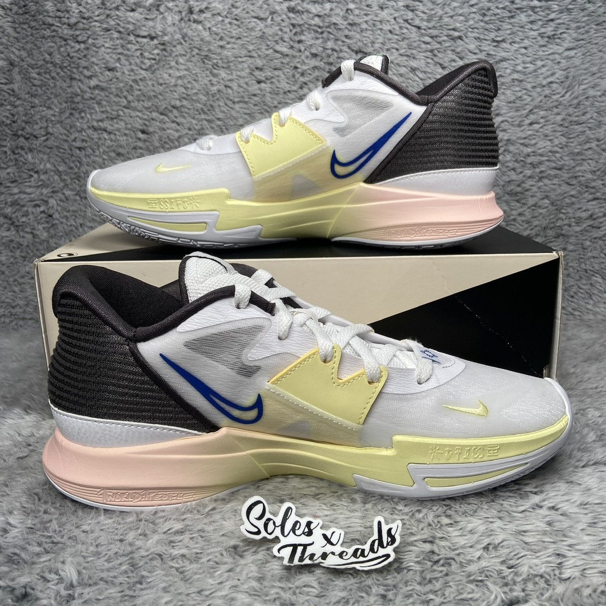 Nike Nike Kyrie Low 5 Butterfly Effect White Citron Men Size 8.5 Size US 8.5 / EU 41-42 - 2 Thumbnail