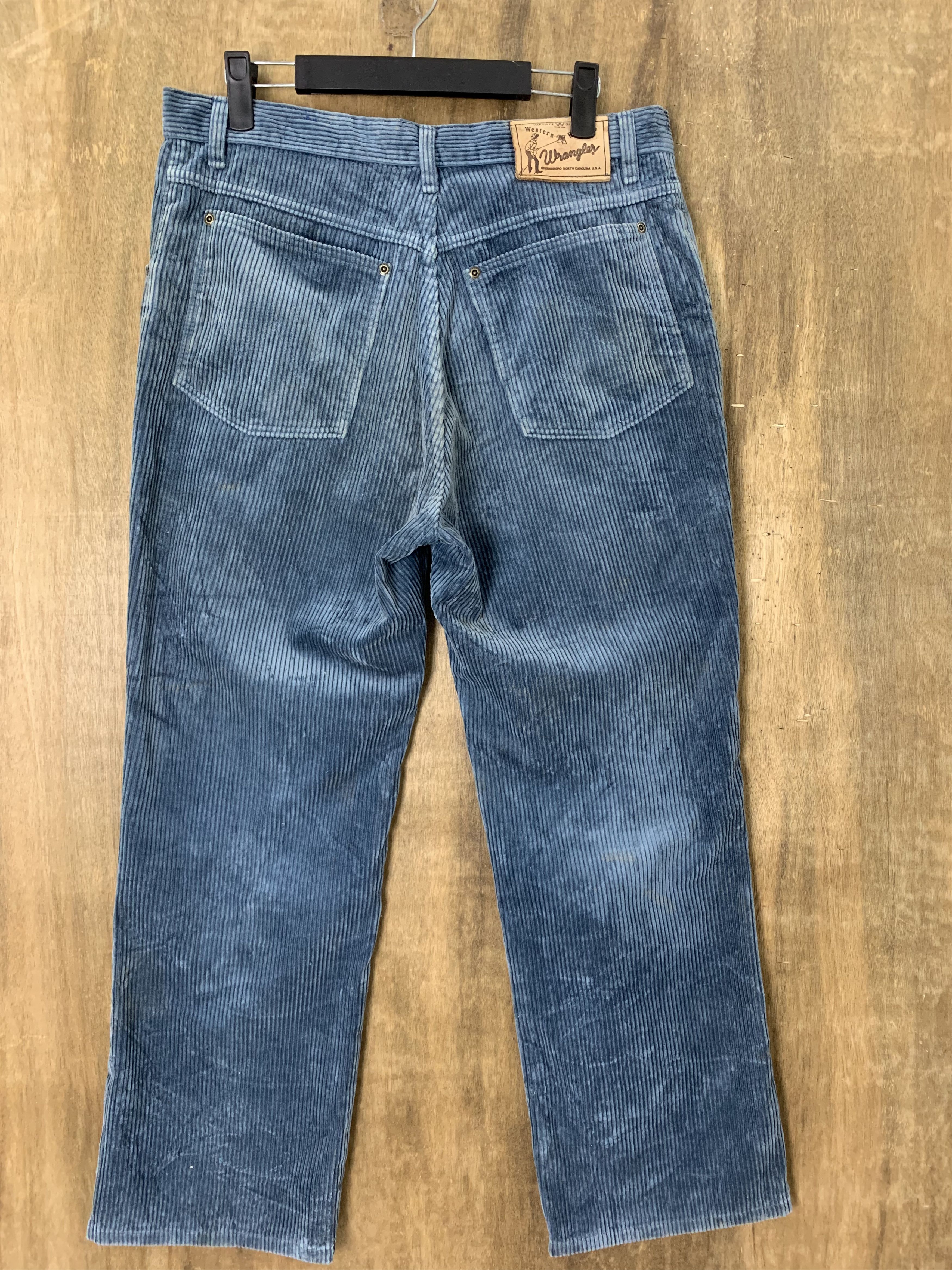 Wrangler Conduroy Pants Wrangler Distressed Vintage Very Rare Size US 30 / EU 46 - 8 Thumbnail