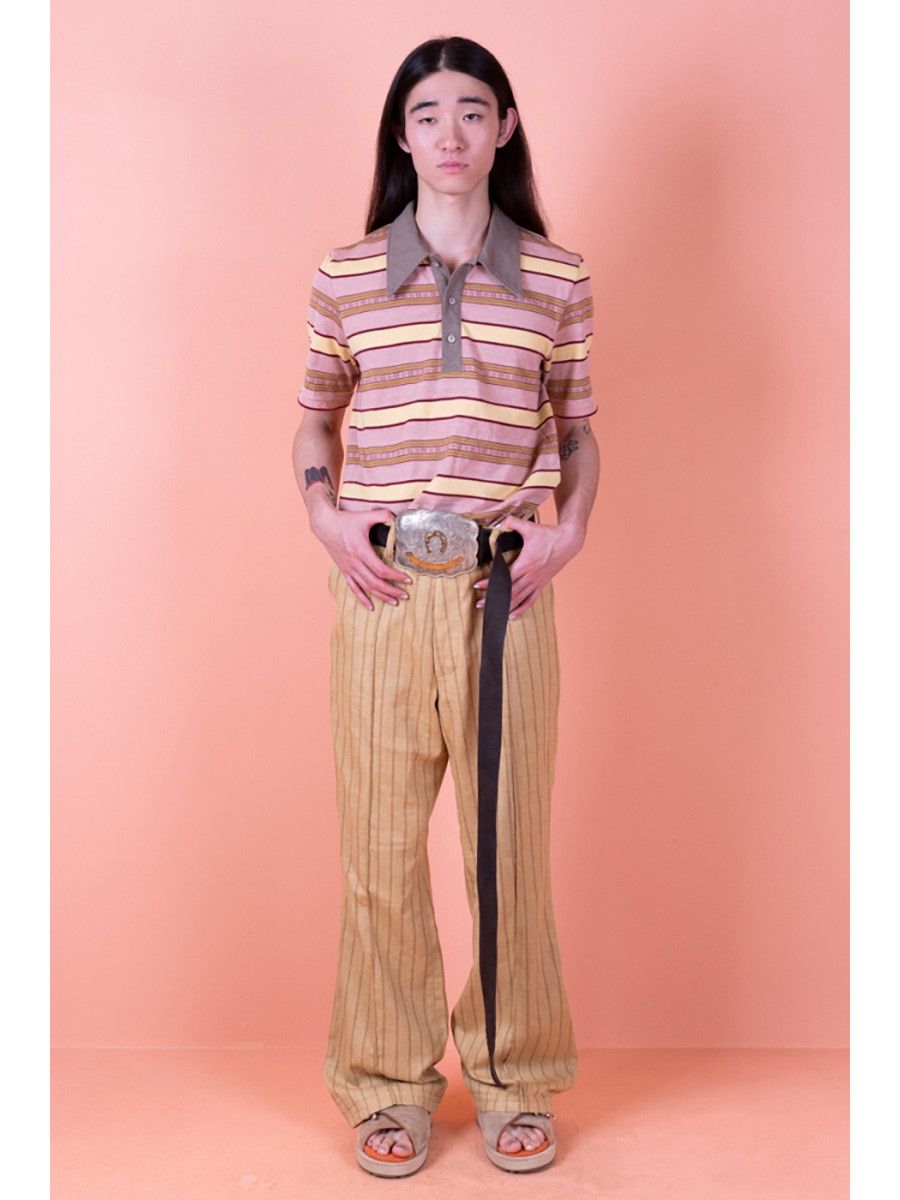 Kapital Kapital Linen Gibson Stripe 5P OKABELLBO pants Size US 34 / EU 50 - 10 Thumbnail