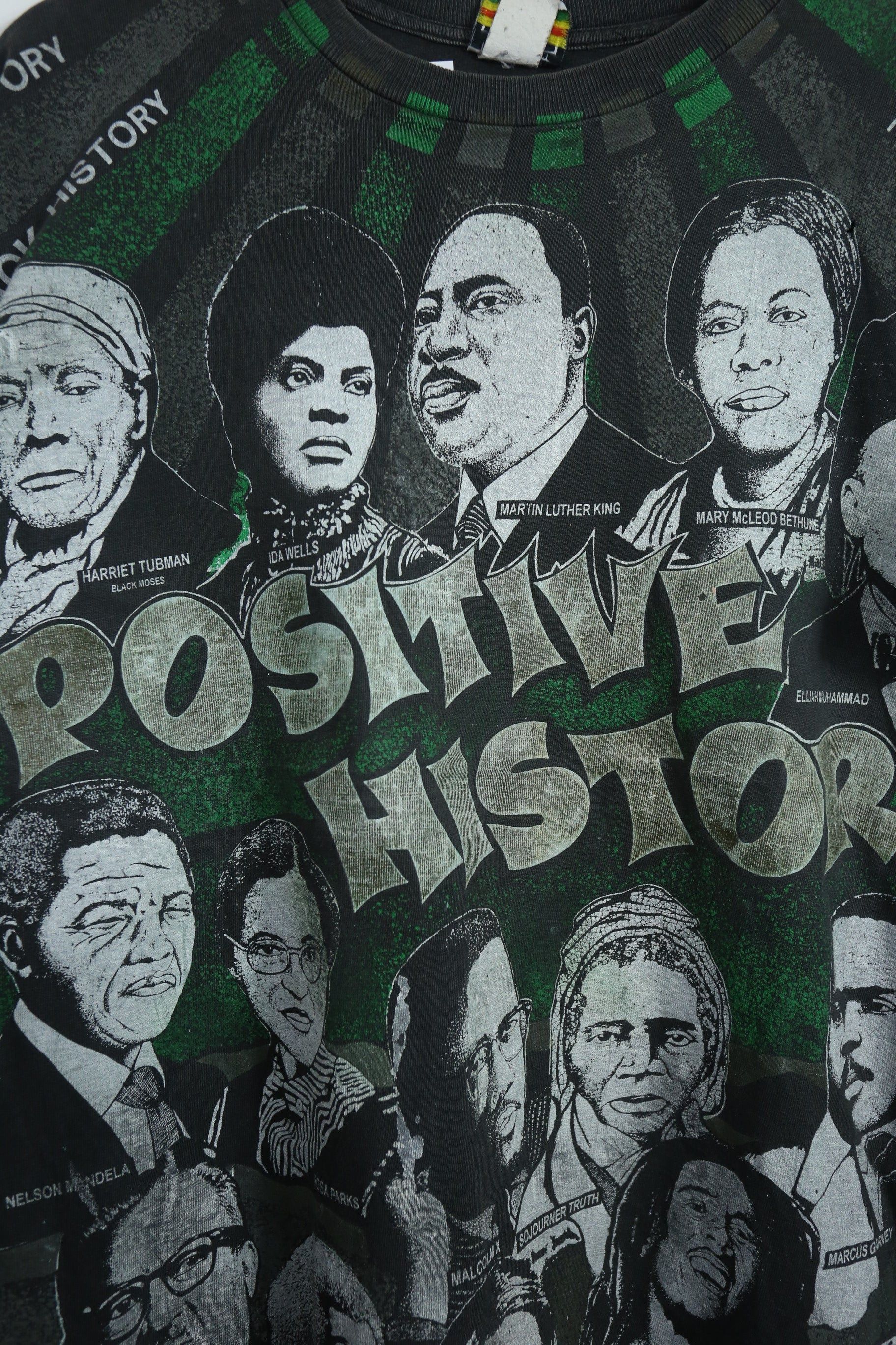 Rap Tees × Vintage GTMB995 Vtg. 90s Black History positive people full printed Size US XL / EU 56 / 4 - 6 Thumbnail