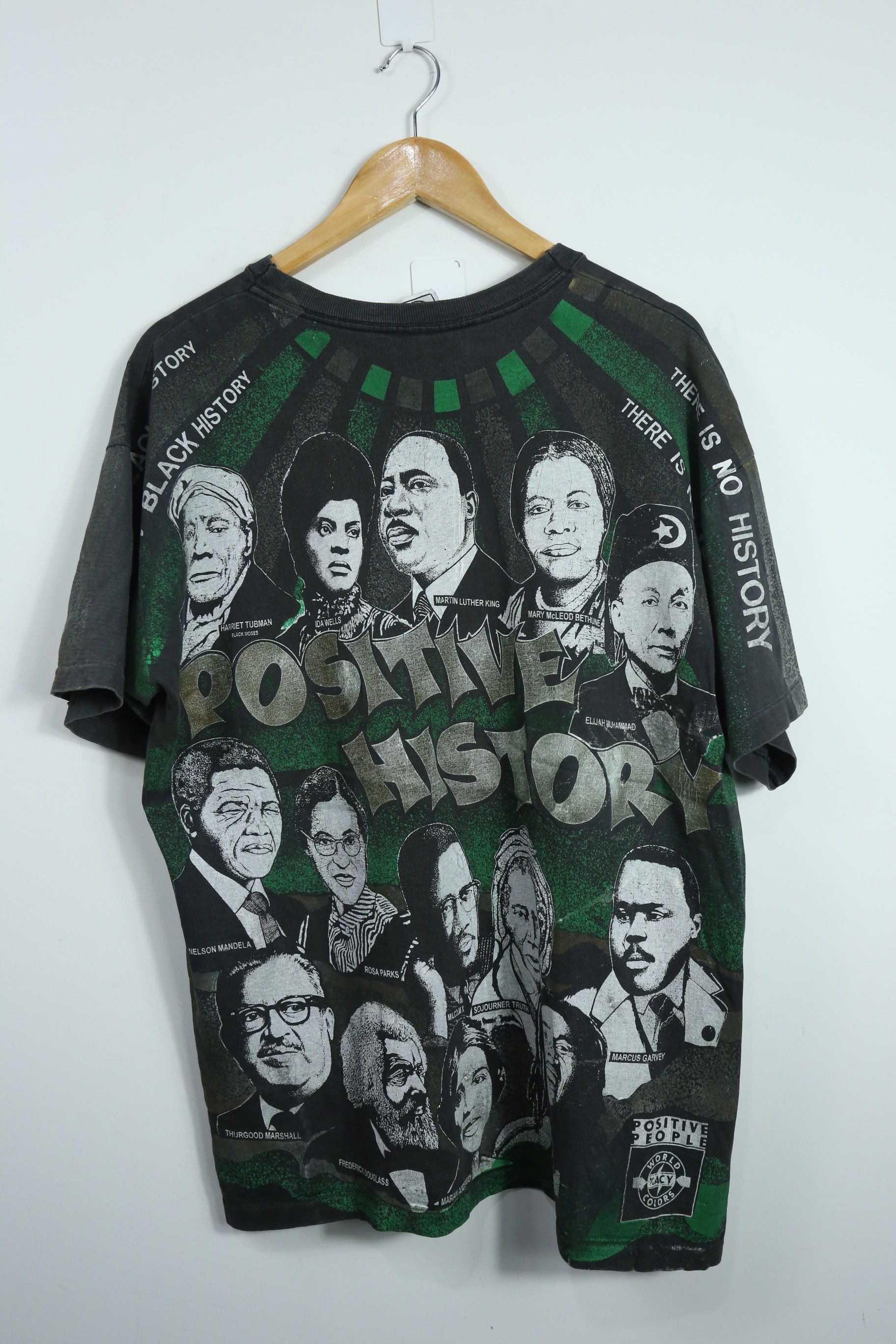 Rap Tees × Vintage GTMB995 Vtg. 90s Black History positive people full printed Size US XL / EU 56 / 4 - 2 Thumbnail